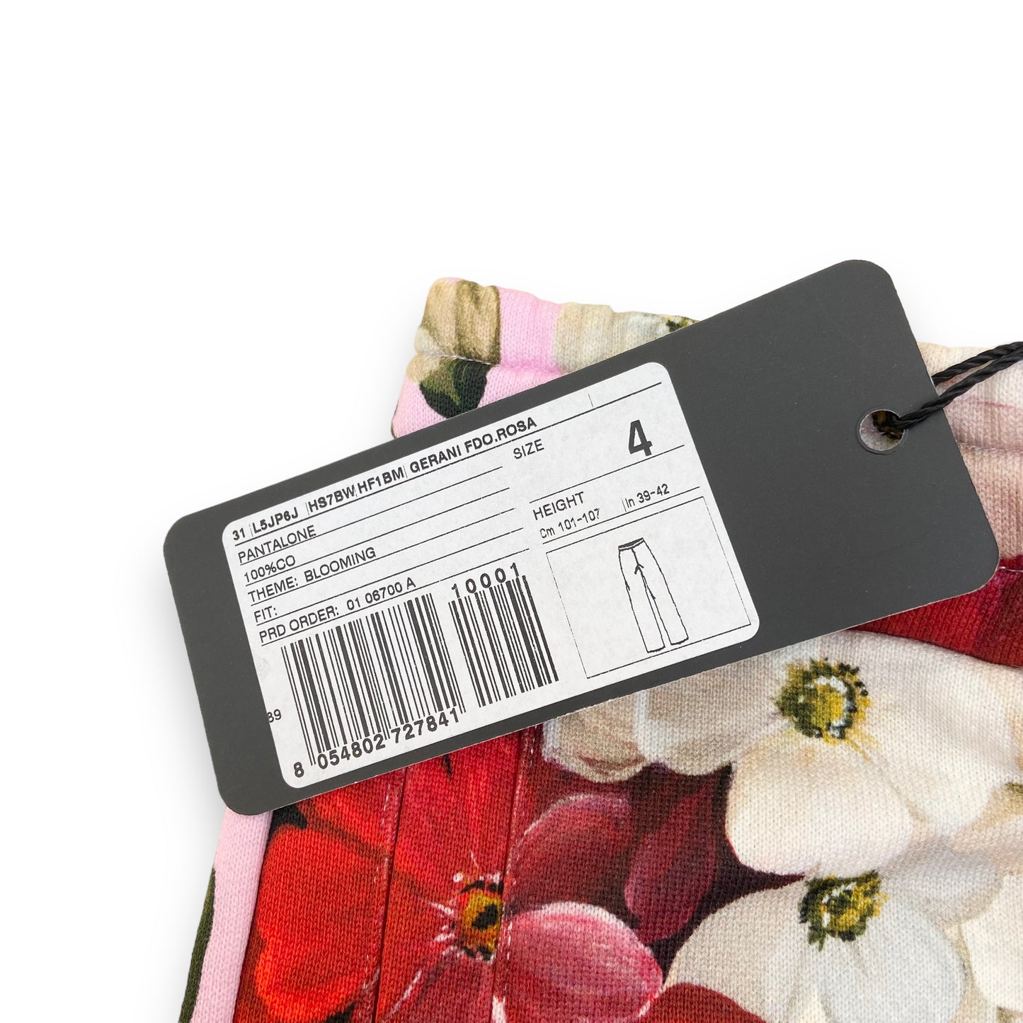 DOLCE & GABBANA TROUSERS FLORAL AGE4