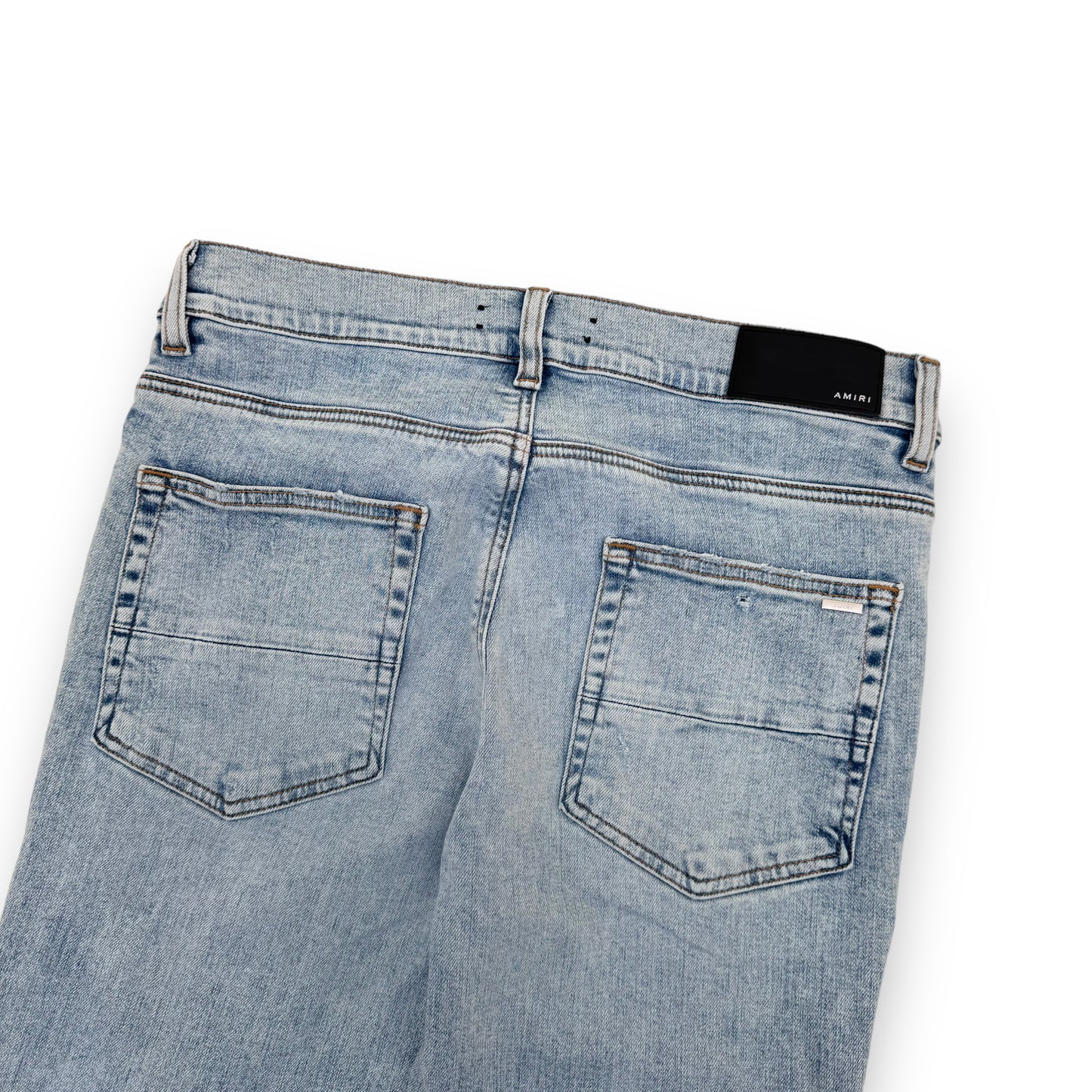 AMIRI DISTRESSED DENIM JEANS BLUE 32W