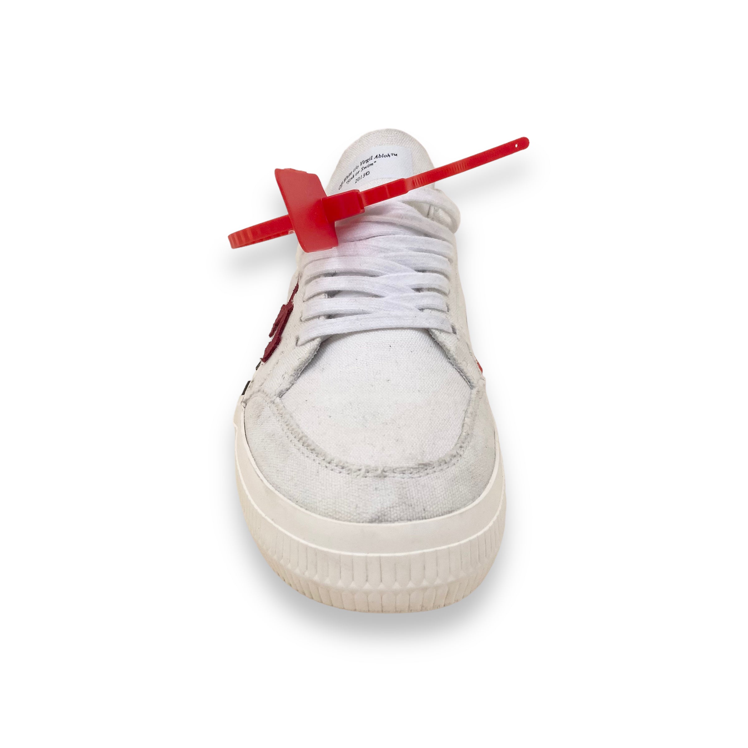OFF-WHITE LOW TOP SNEAKERS WHITE UK7