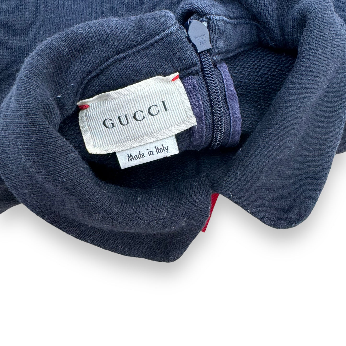 GUCCI COTTON WEB BOW DRESS NAVY AGE4