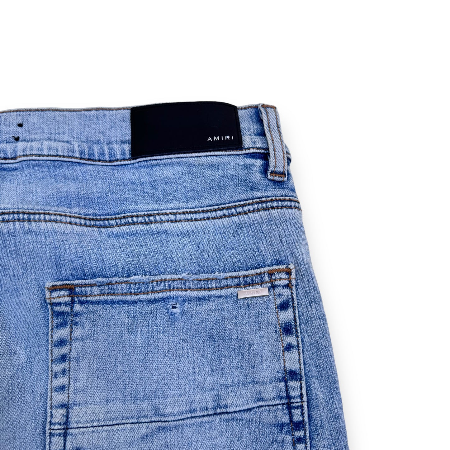 AMIRI DISTRESSED DENIM JEANS BLUE 32W