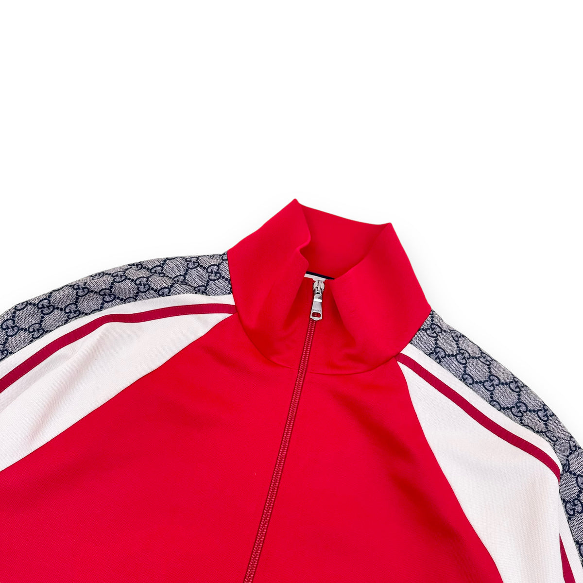 GUCCI ZIP-UP TECHNICAL TRACK JACKET RED L