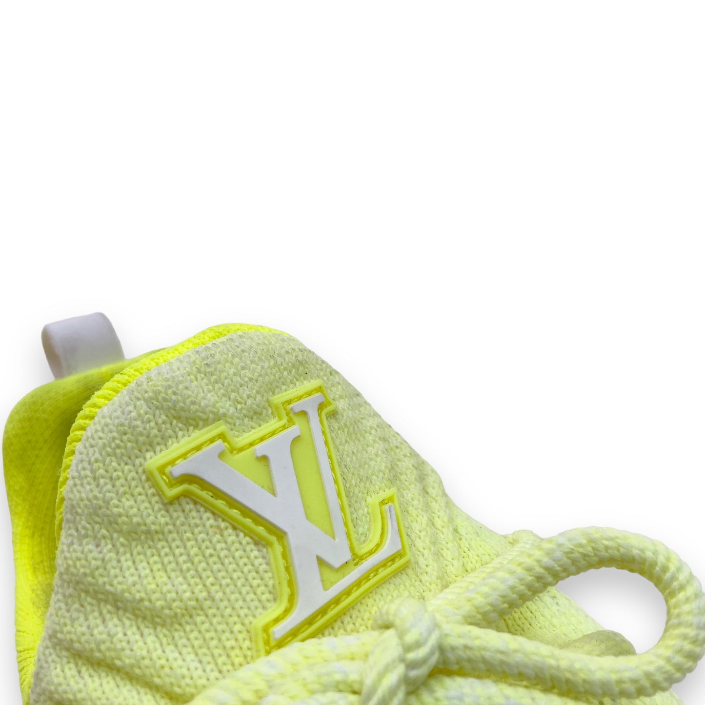 LOUIS VUITTON V.N.R KNIT SNEAKERS NEON YELLOW UK8.5