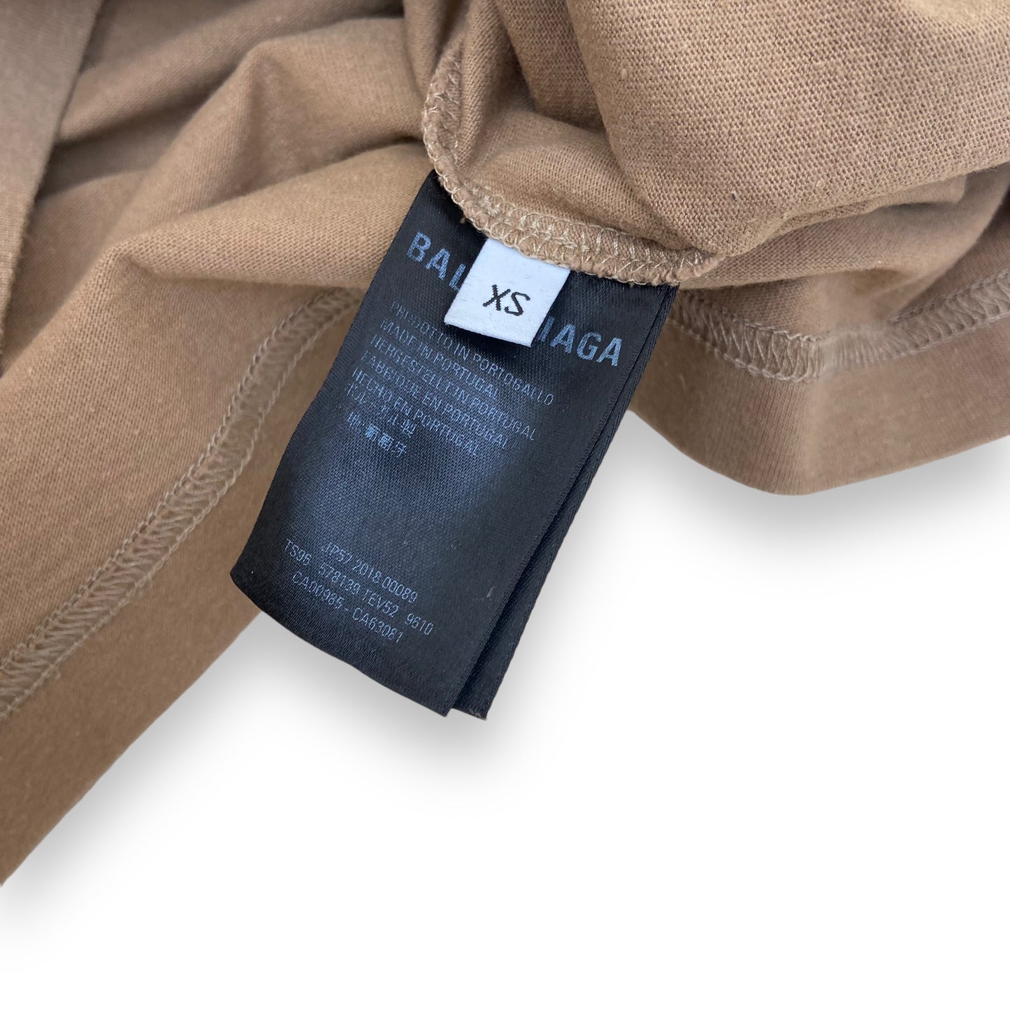 BALENCIAGA OVERSIZED BB T-SHIRT BEIGE XS