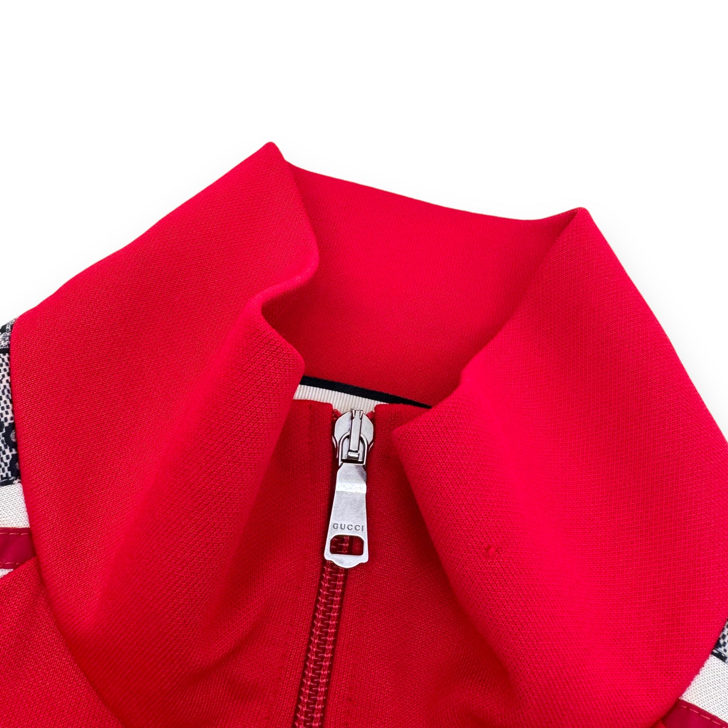 GUCCI ZIP-UP TECHNICAL TRACK JACKET RED L