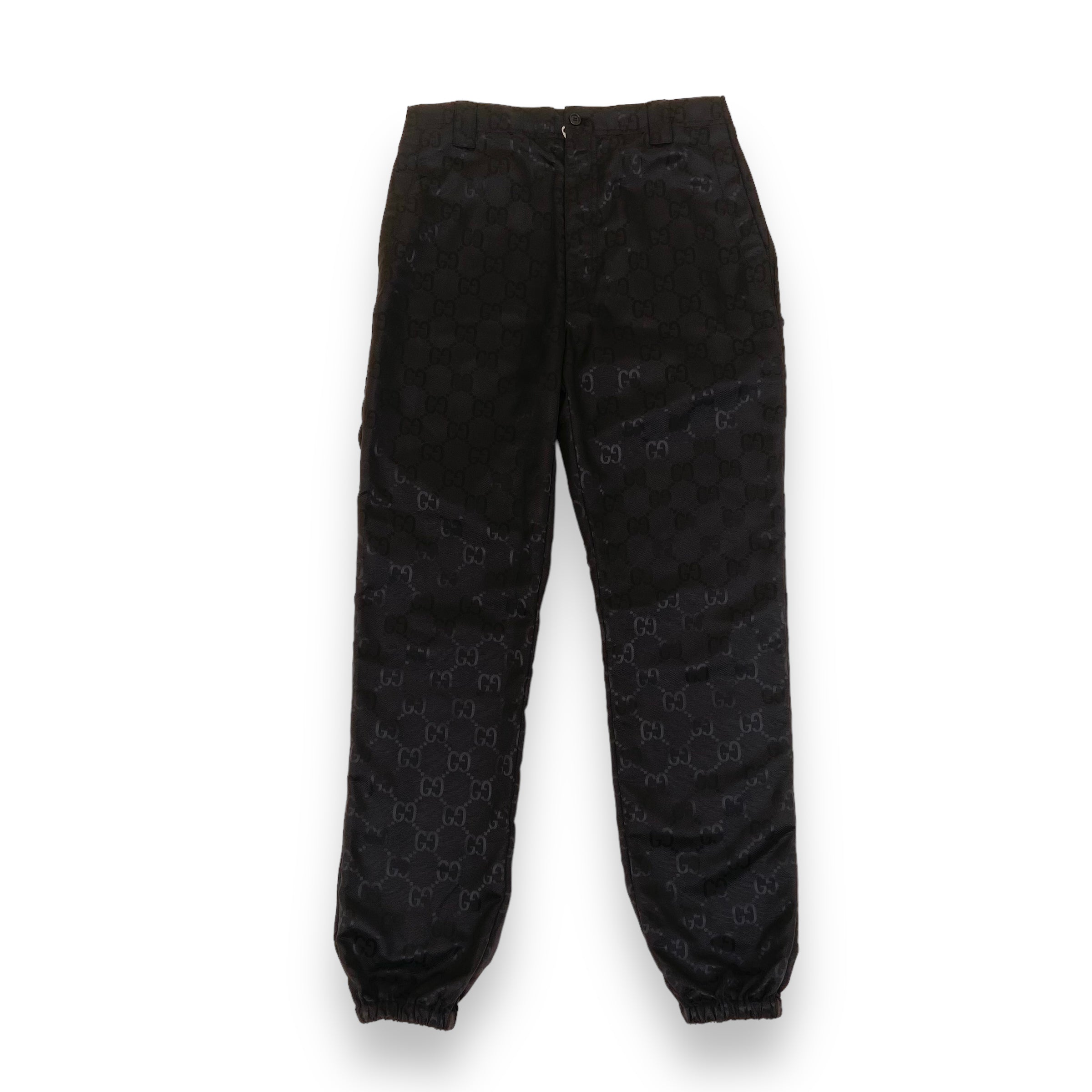 GUCCI GG ECO NYLON PANTS BLACK S