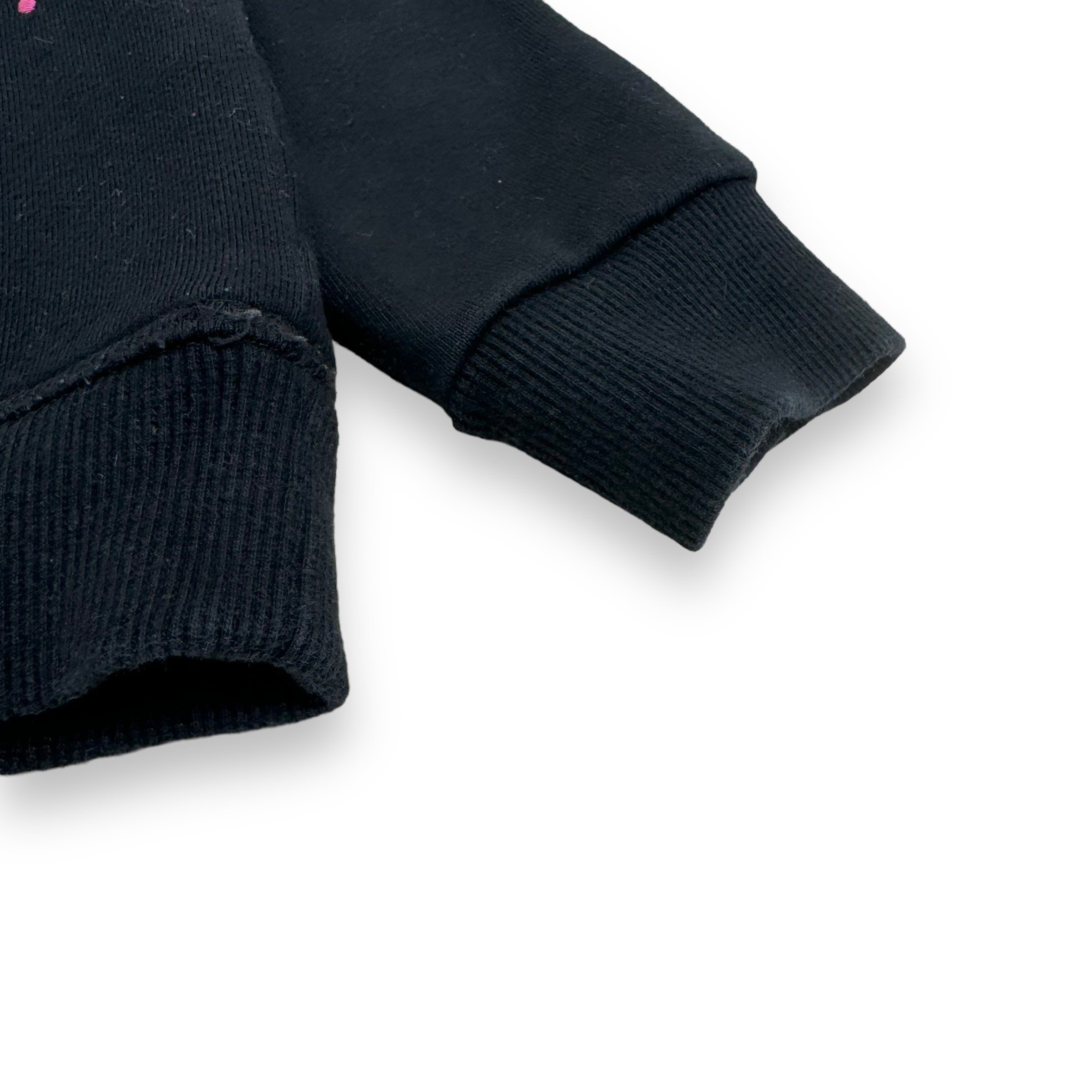 KENZO COTTON TIGER FACE HOODIE BLACK AGE5