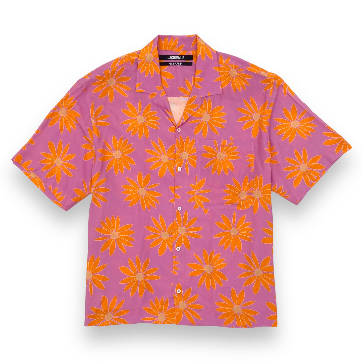 JACQUEMUS ‘LE SPLASH’ FLORAL SHIRT PINK XL