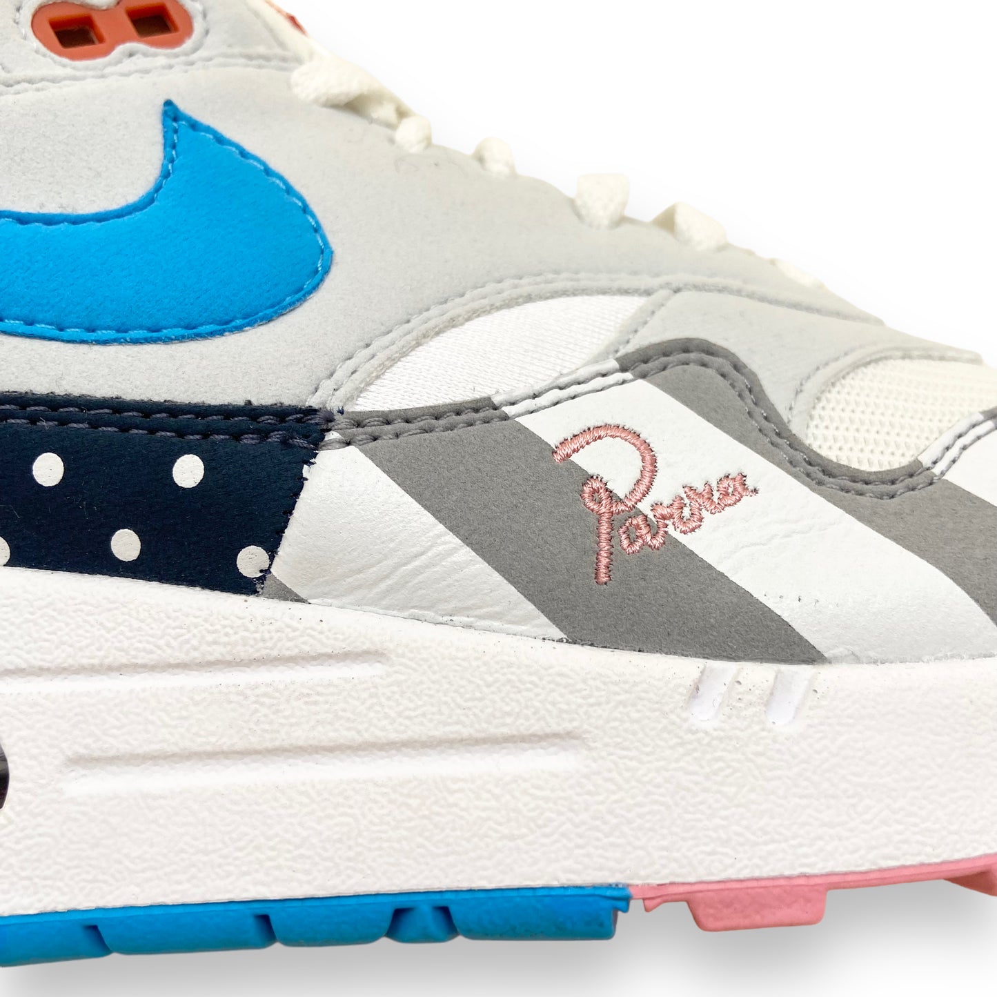 NIKE X PARRA AIR MAX 1 SNEAKERS WHITE / MULTI UK10