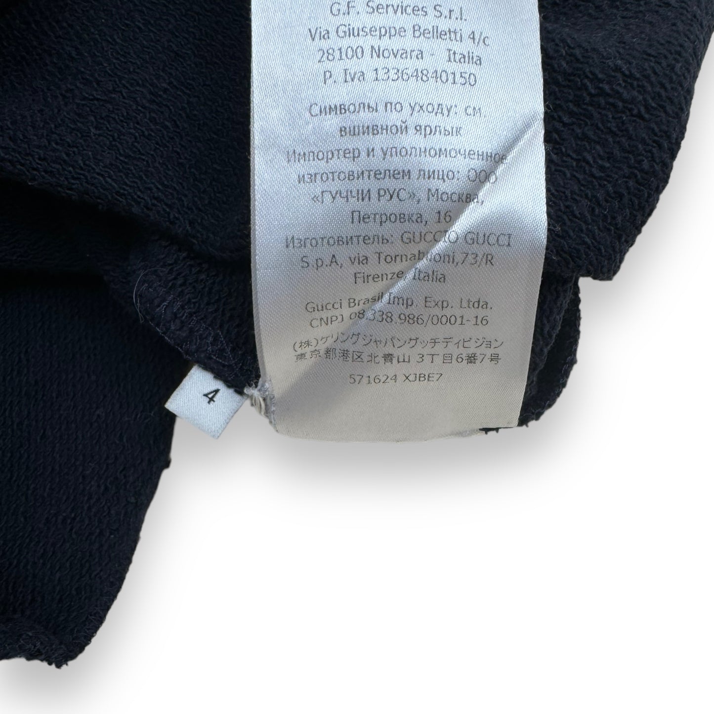 GUCCI COTTON WEB BOW DRESS NAVY AGE4