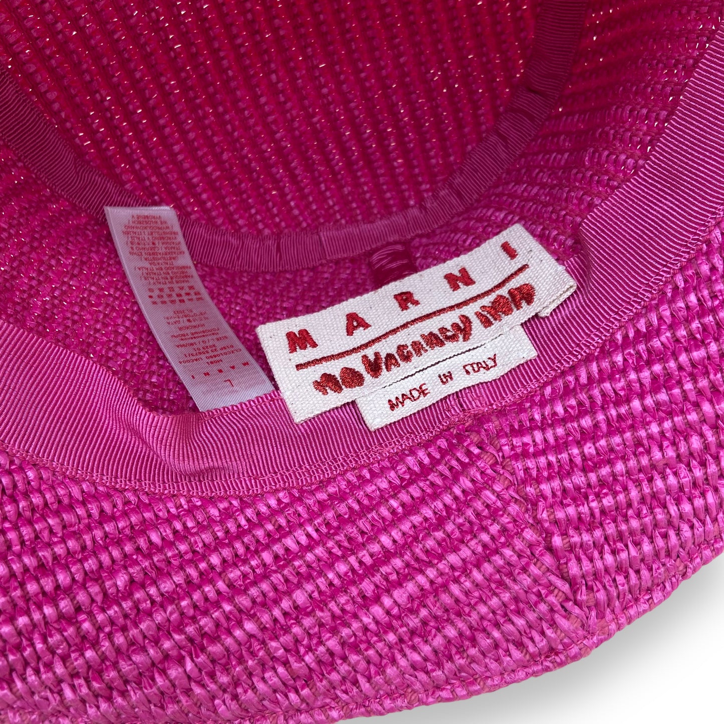 MARNI X NO VACANCY INN BUCKET HAT PINK L