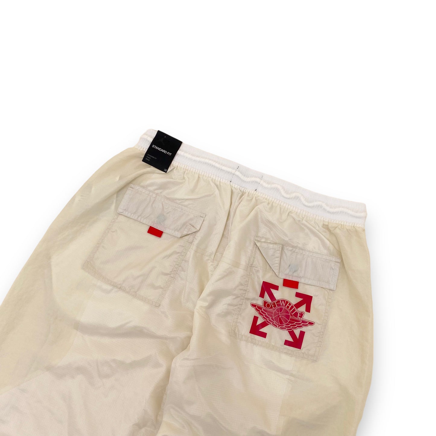 OFF-WHITE X NIKE TROUSERS CREAM L
