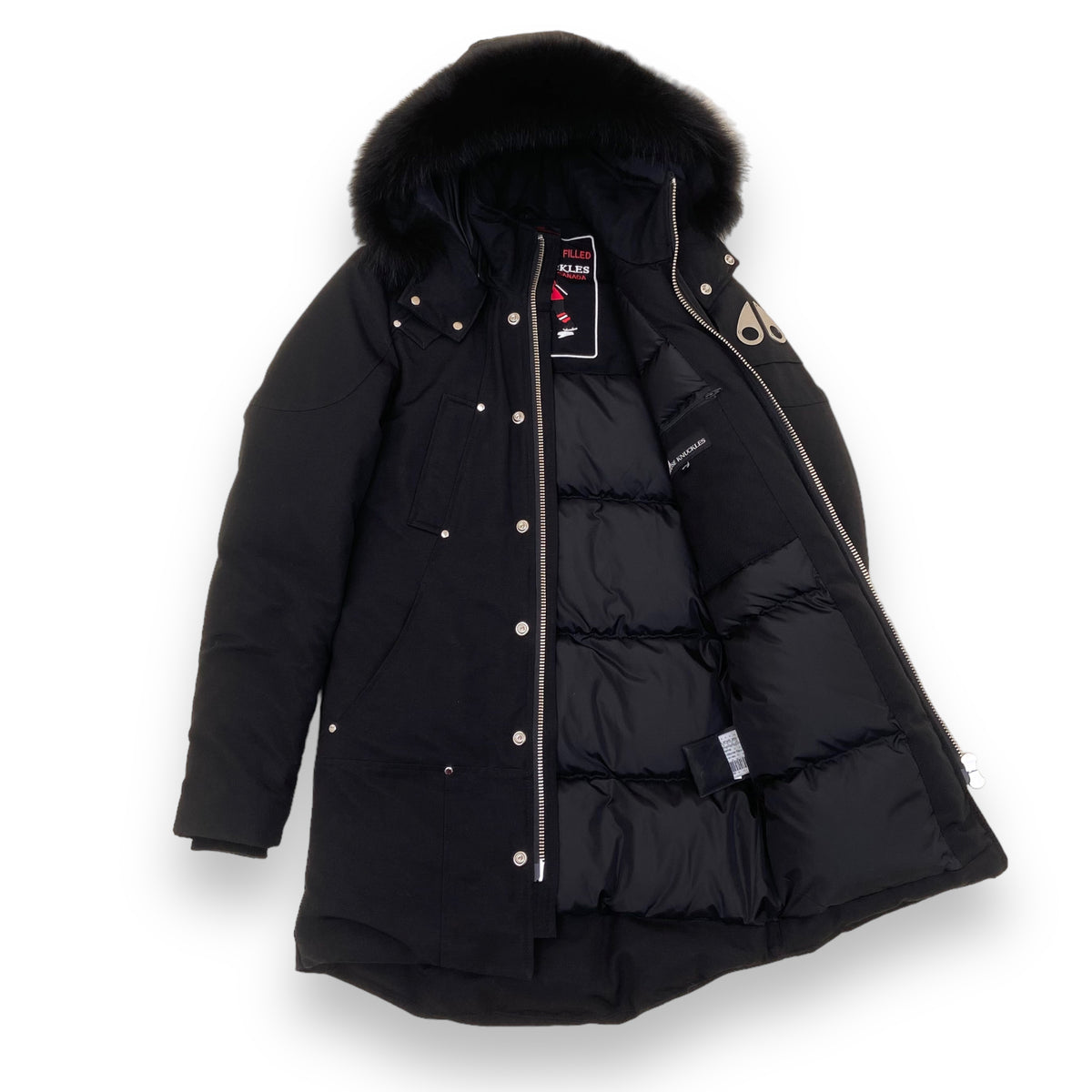 MOOSE KNUCKLES ORIGINAL STIRLING PARKA NEOSHEAR JACKET BLACK XS