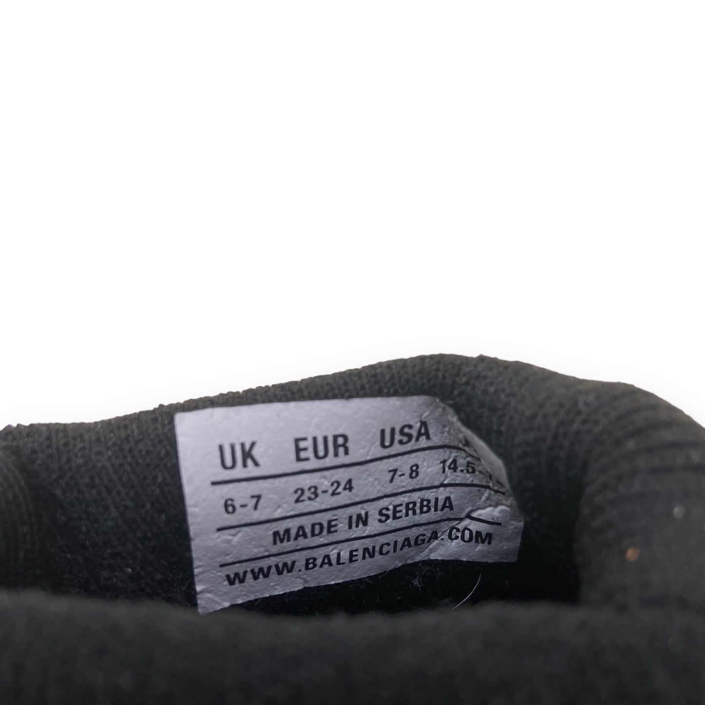 BALENCIAGA SPEED LACE-UP RECYCLED KNIT SNEAKERS KIDS UK6-7