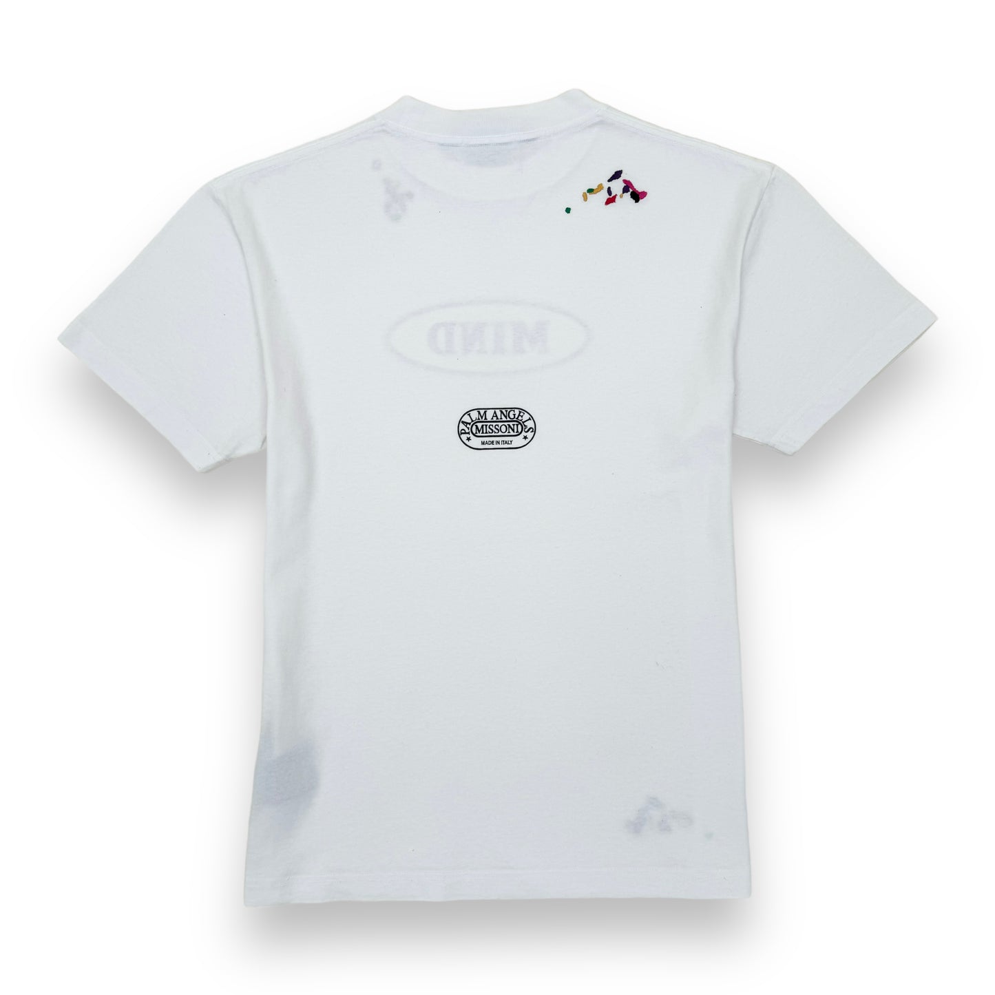 PALM ANGELS X MISSONI PRINTED COTTON-JERSEY T-SHIRT WHITE L
