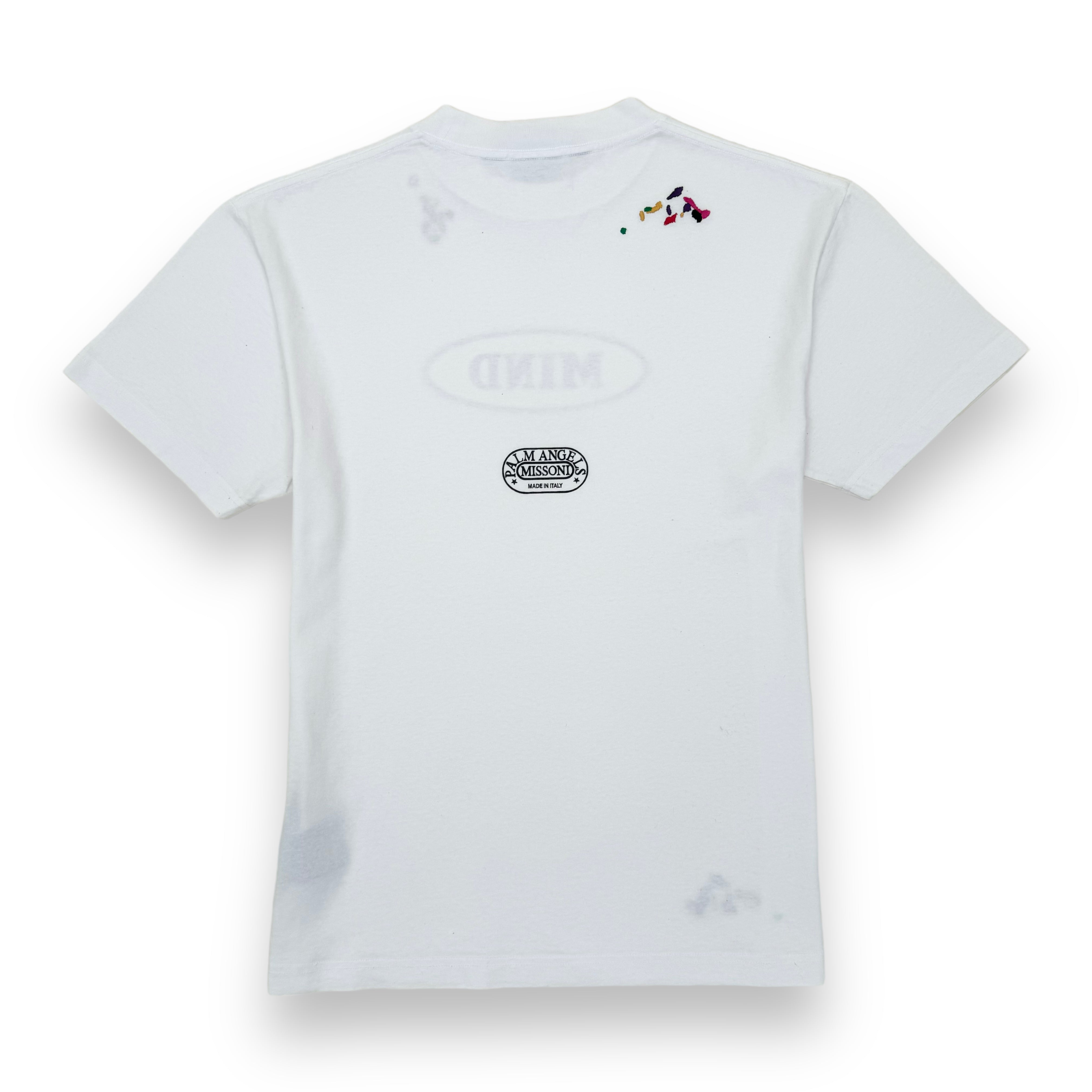 PALM ANGELS X MISSONI PRINTED COTTON-JERSEY T-SHIRT WHITE L