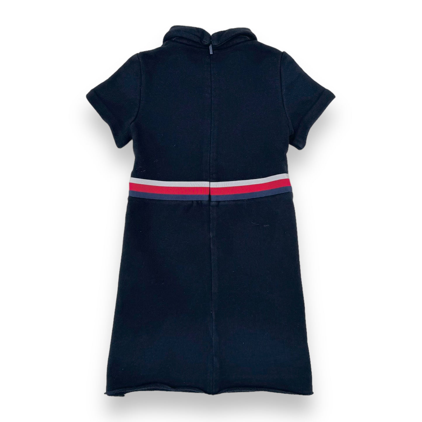 GUCCI COTTON WEB BOW DRESS NAVY AGE4