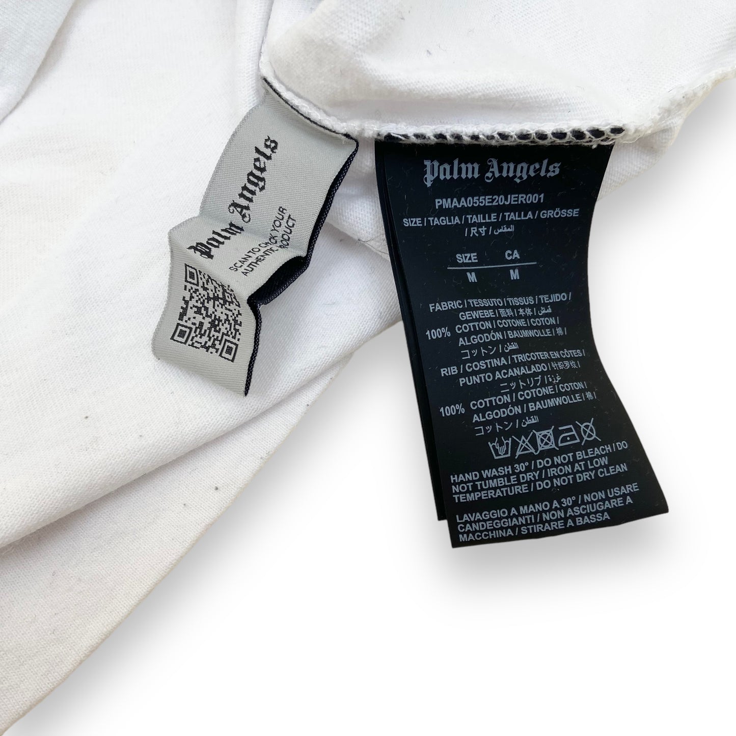 PALM ANGELS T-SHIRT WHITE M