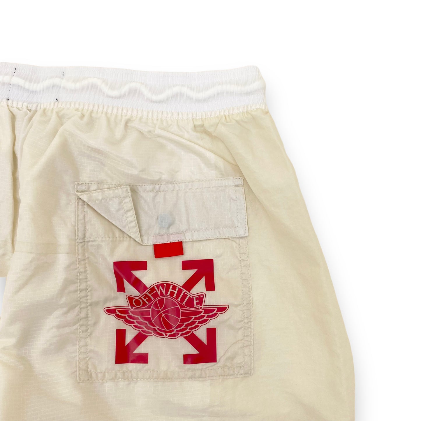OFF-WHITE X NIKE TROUSERS CREAM L
