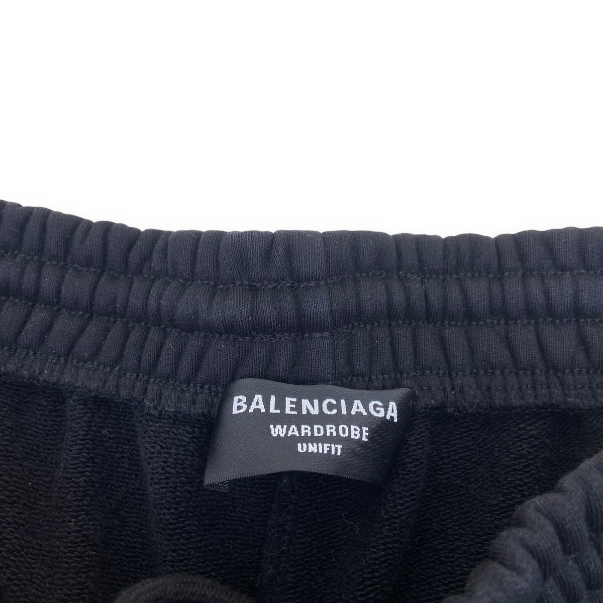 BALENCIAGA EMBROIDERED COTTON-JERSEY POLITICAL LOGO SHORTS BLACK S