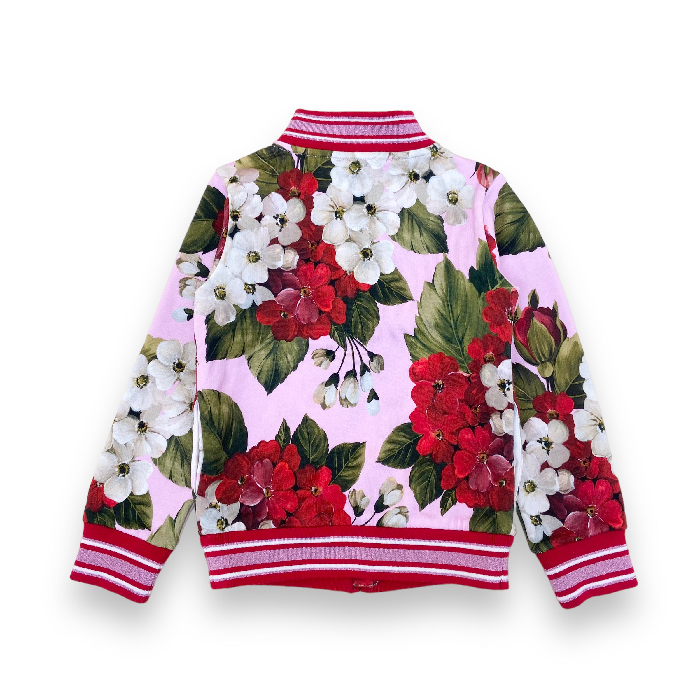DOLCE & GABBANA ZIP UP JACKET FLORAL AGE4