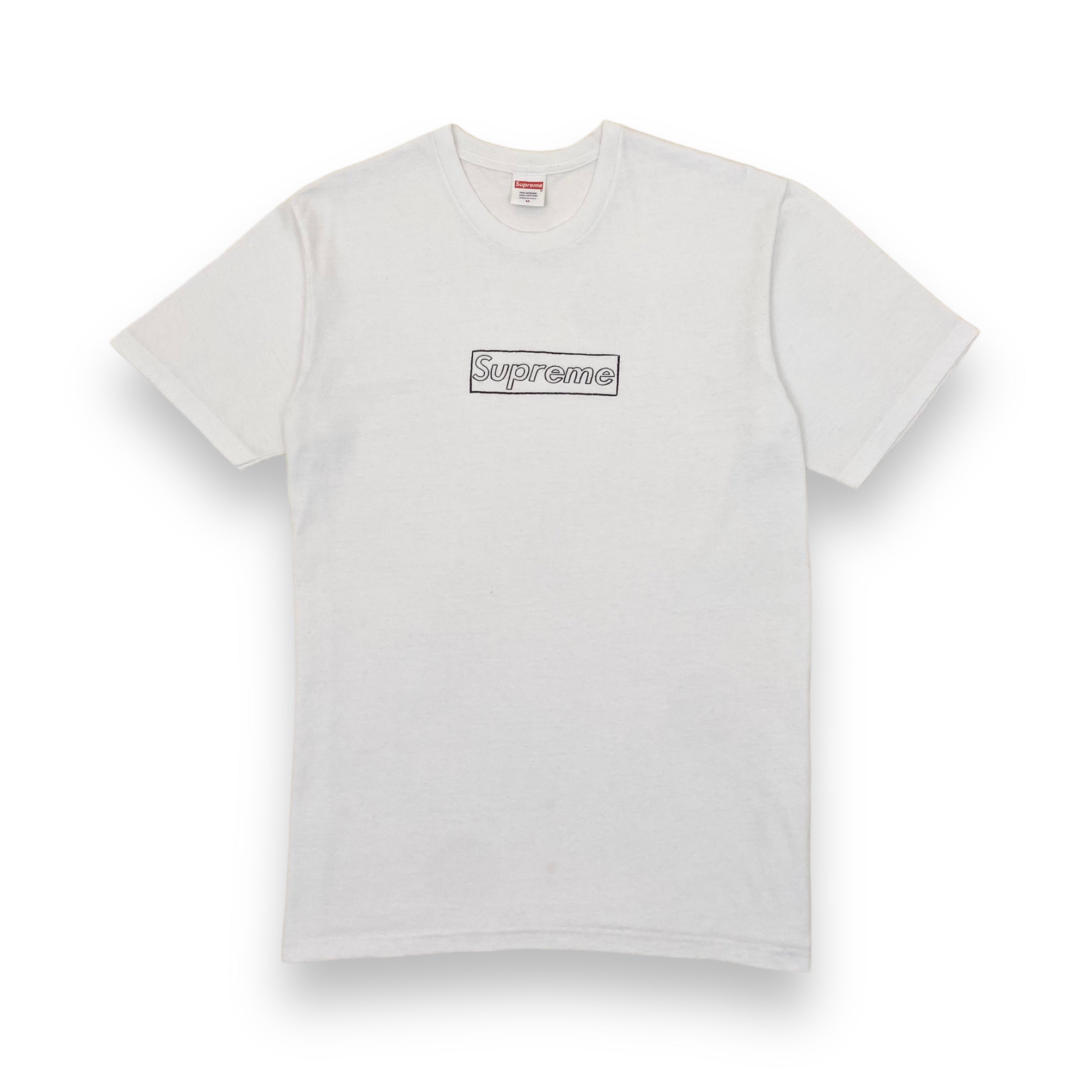 Supreme x Kaws White Chalk Box Logo T-Shirt M