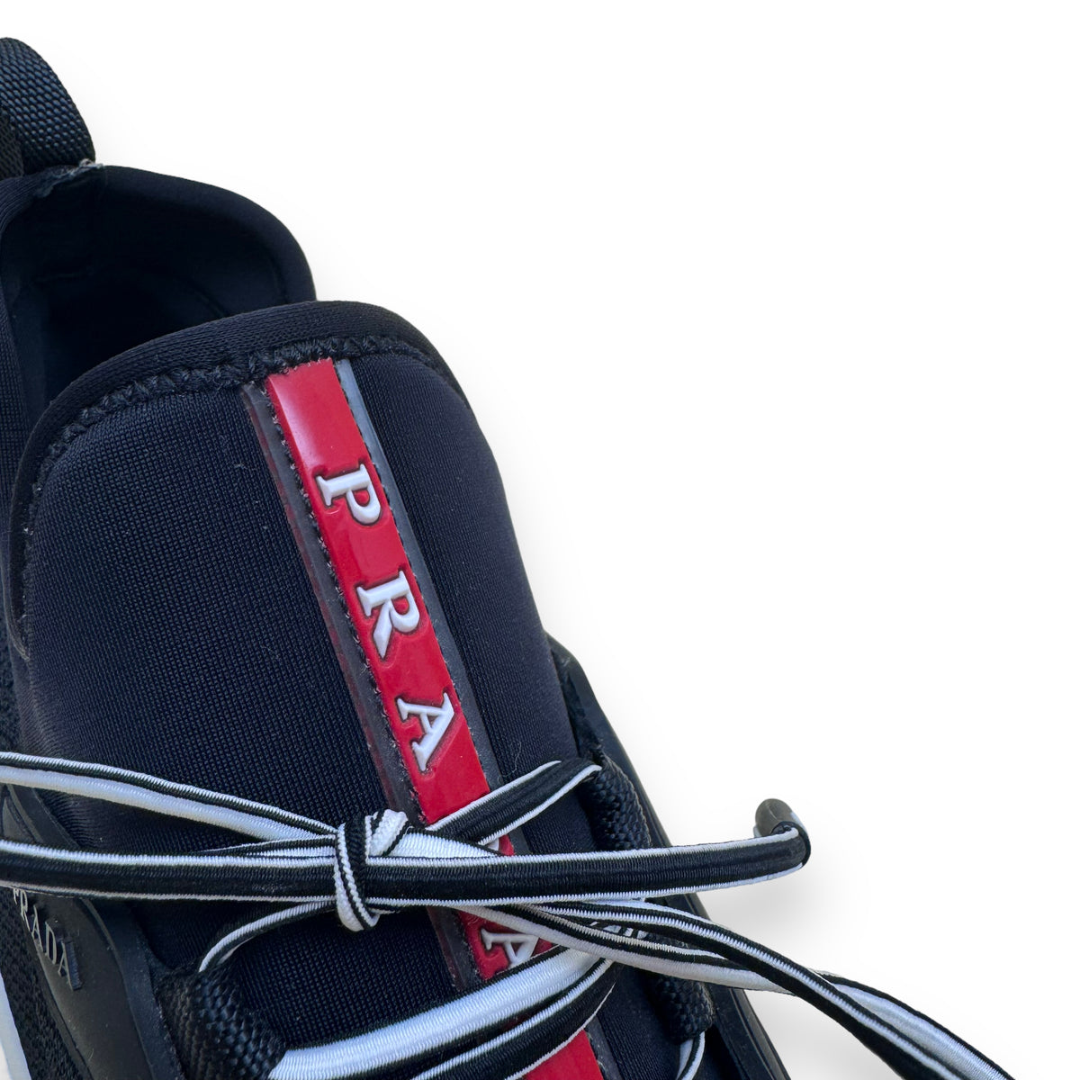 PRADA TECHNICAL FABRIC SNEAKERS BLACK UK8