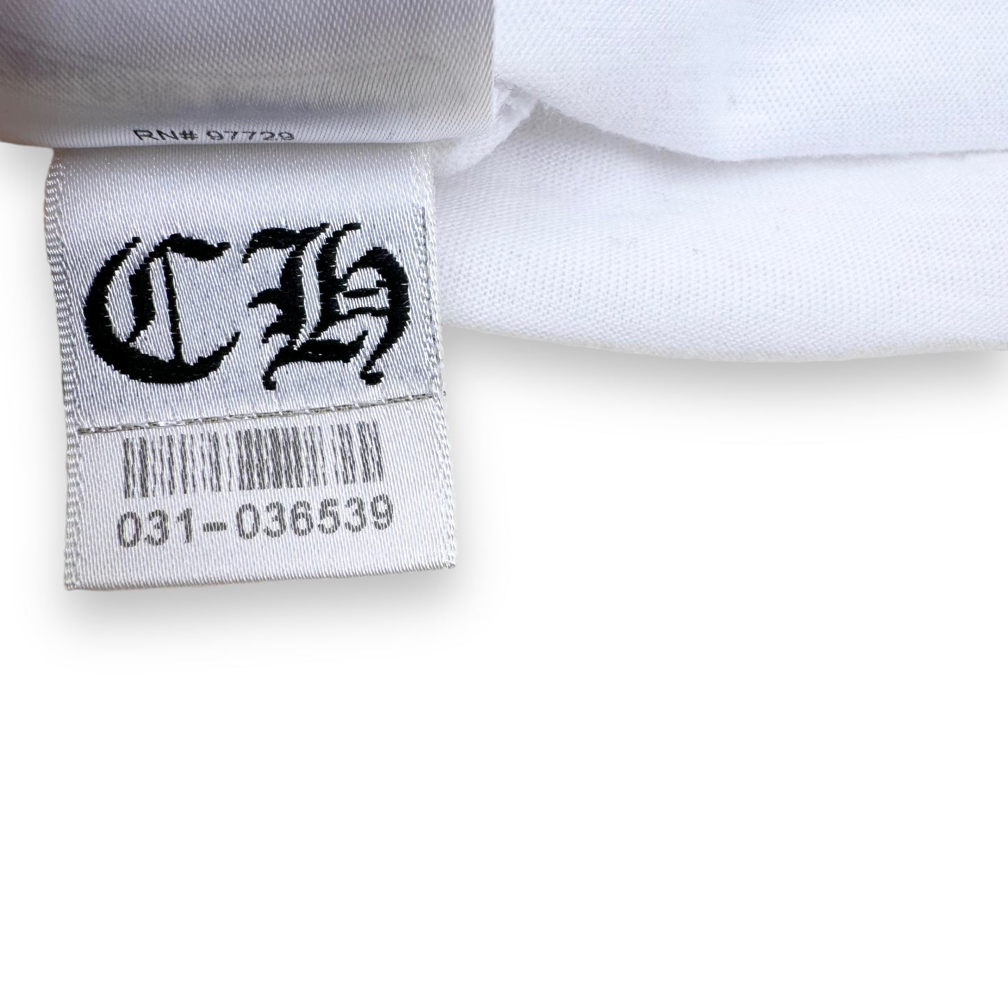 CHROME HEARTS KING TACO LONG SLEEVE T-SHIRT WHITE / ORANGE S