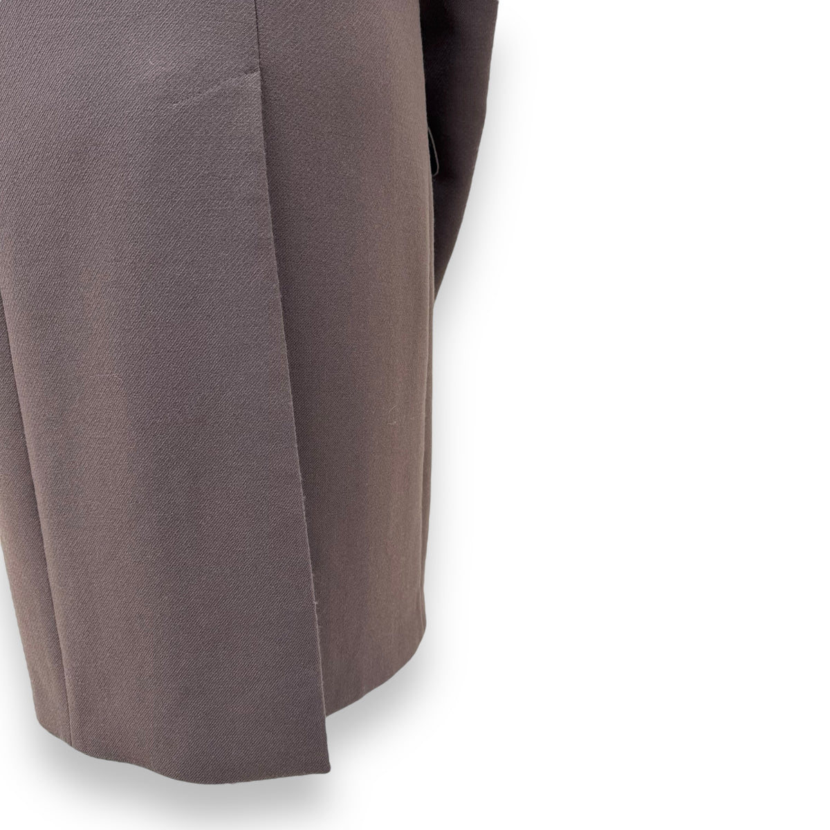 LANVIN WOOL TRENCH COAT KHAKI S