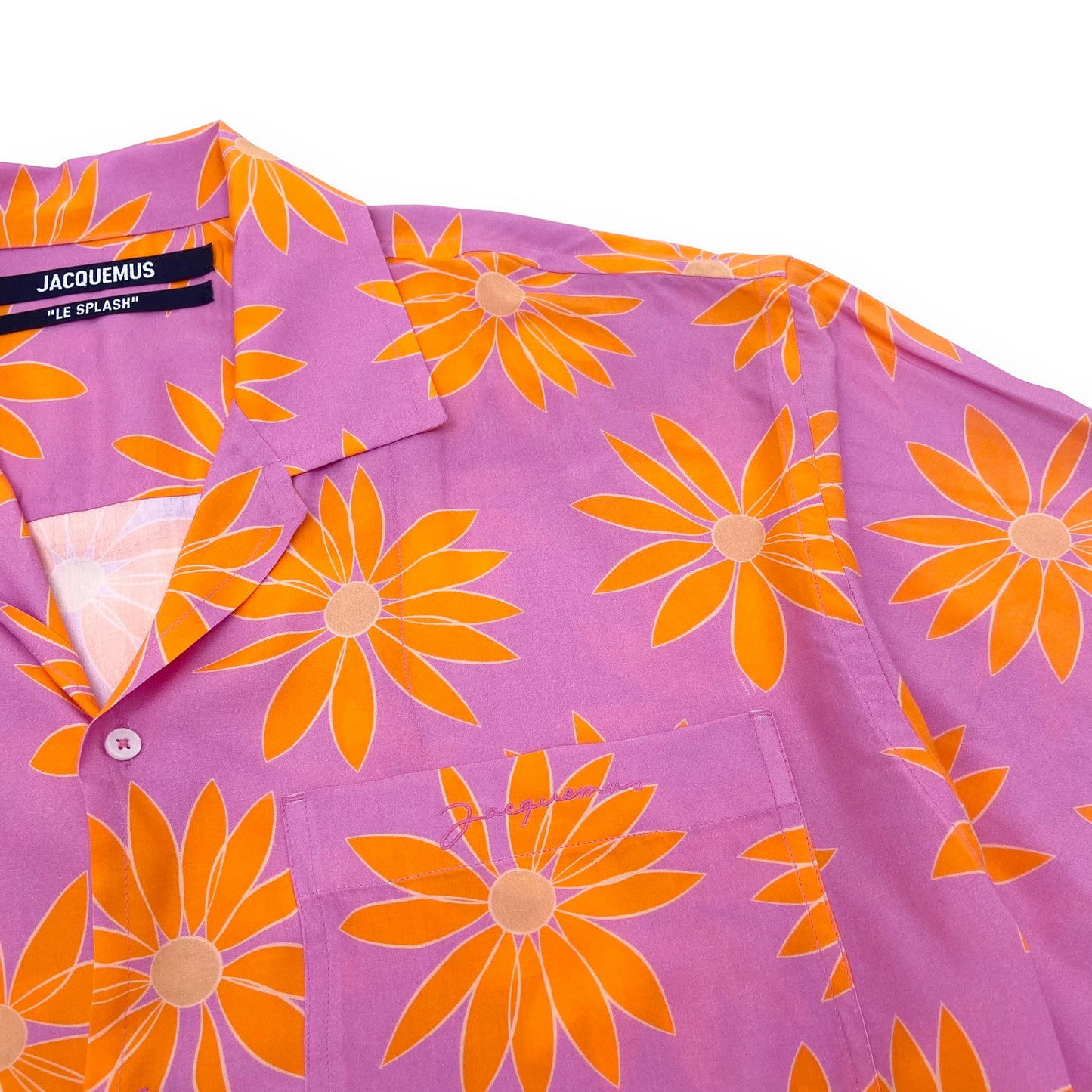 JACQUEMUS ‘LE SPLASH’ FLORAL SHIRT PINK XL
