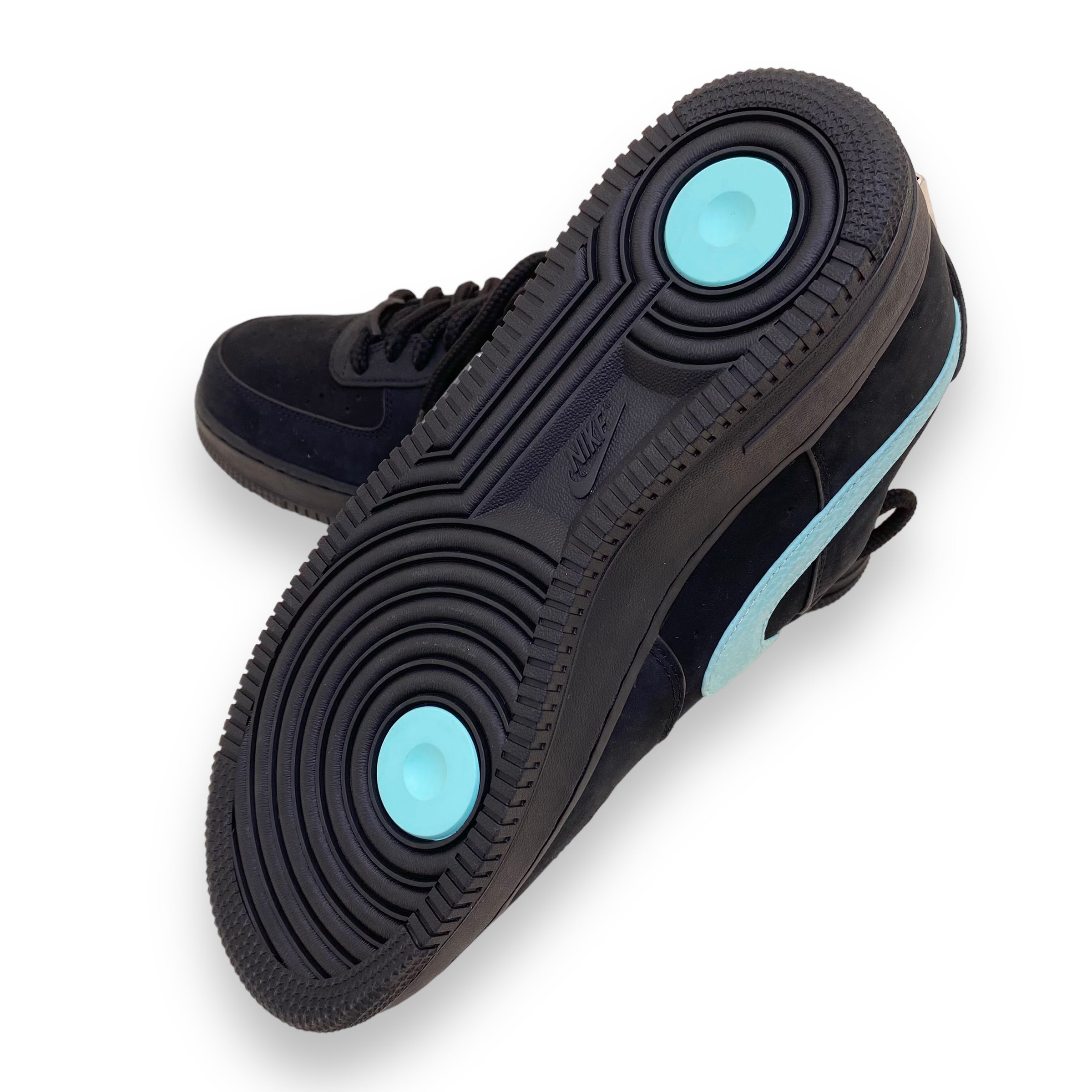 NIKE X TIFFANY & CO AIR FORCE 1 LOW ‘1837’ SNEAKERS BLACK UK9.5