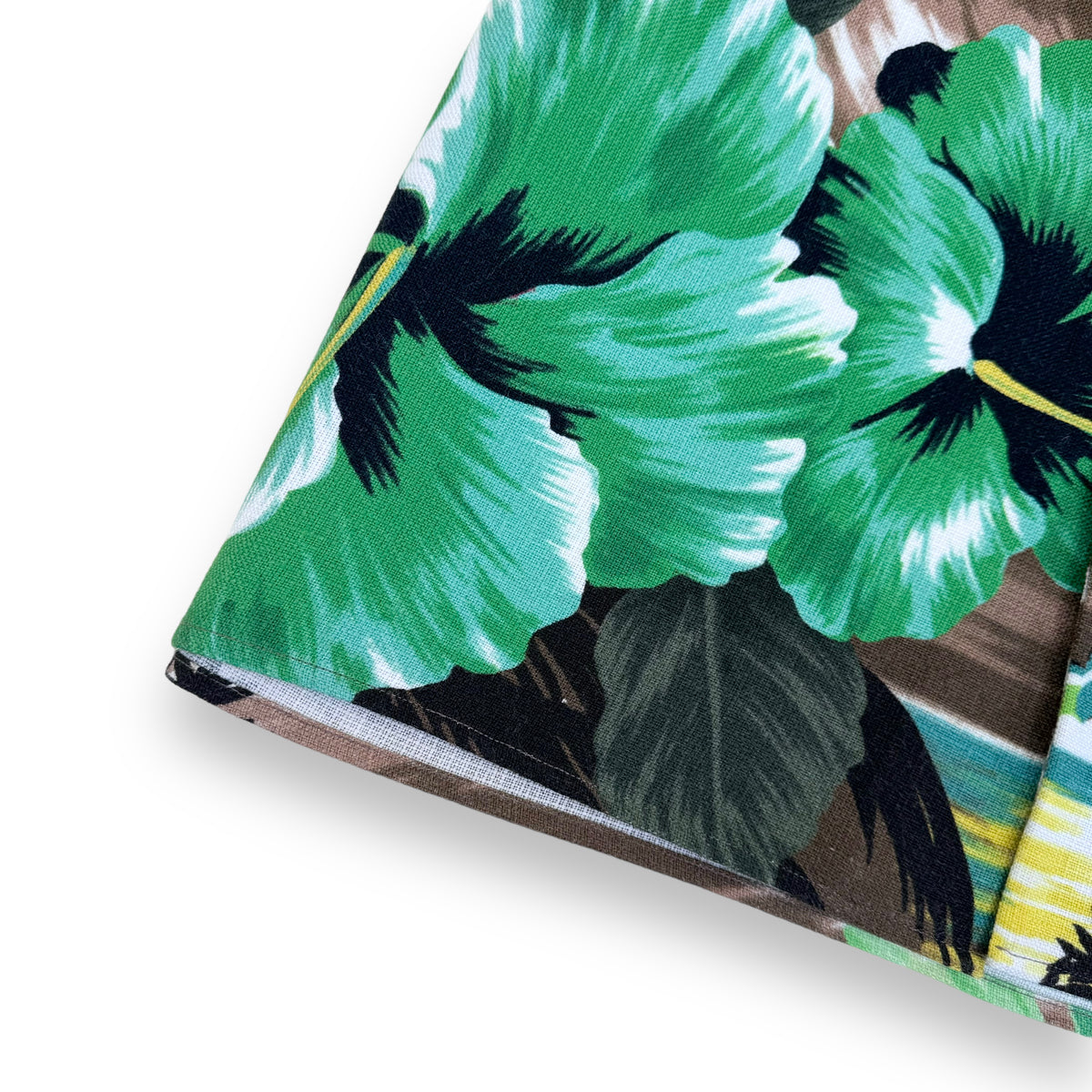 GUCCI LOVE PARADISE VISCOSE PALM TREE SHIRT GREEN M