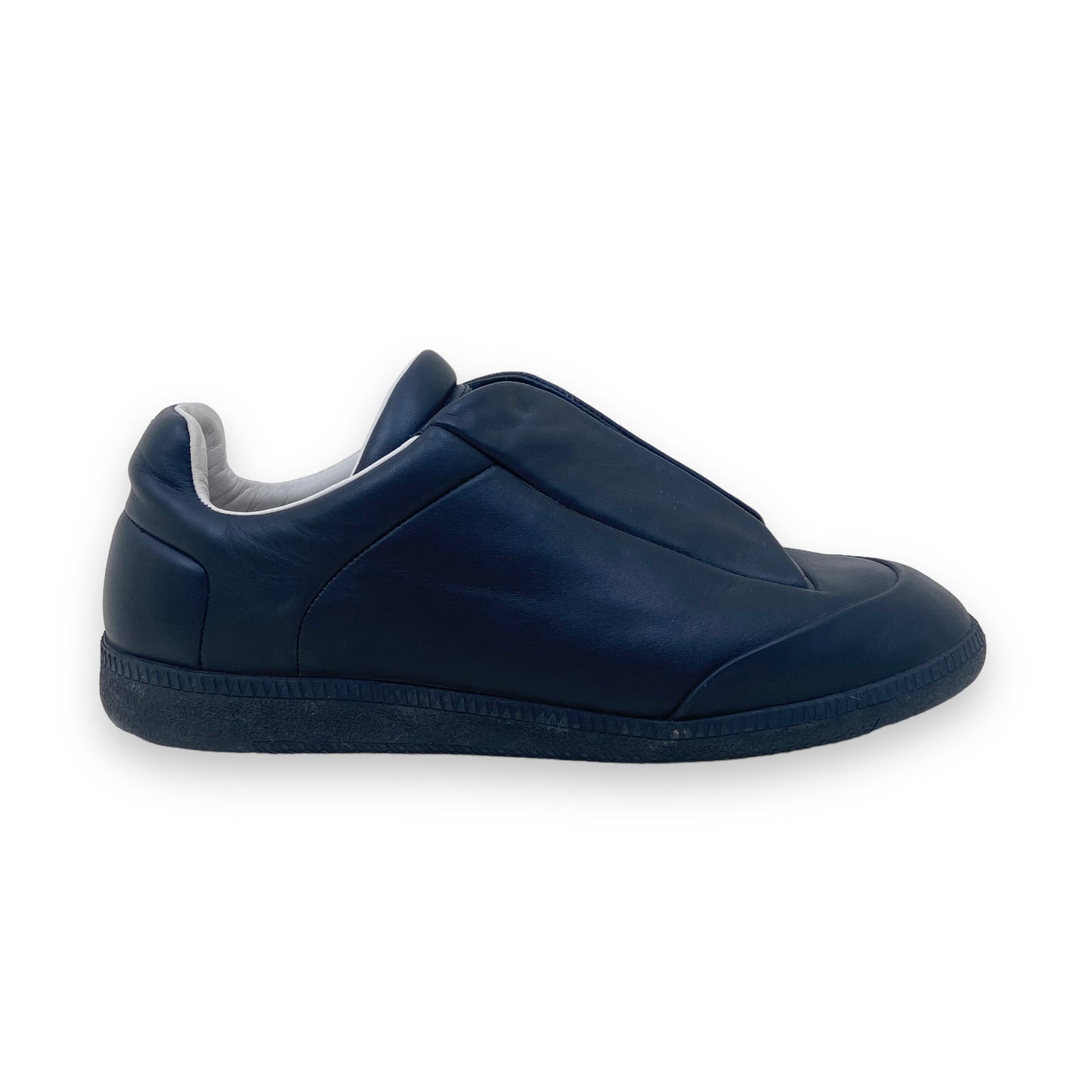MAISON MARGIELA LEATHER SNEAKERS BLACK UK8