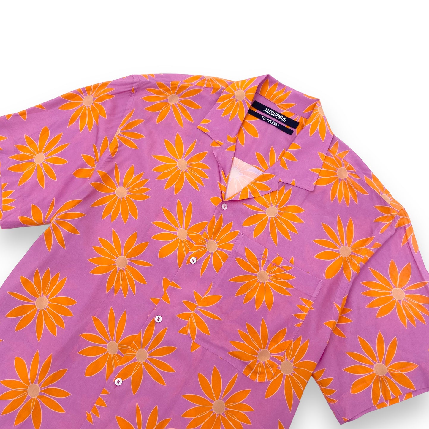 JACQUEMUS ‘LE SPLASH’ FLORAL SHIRT PINK XL