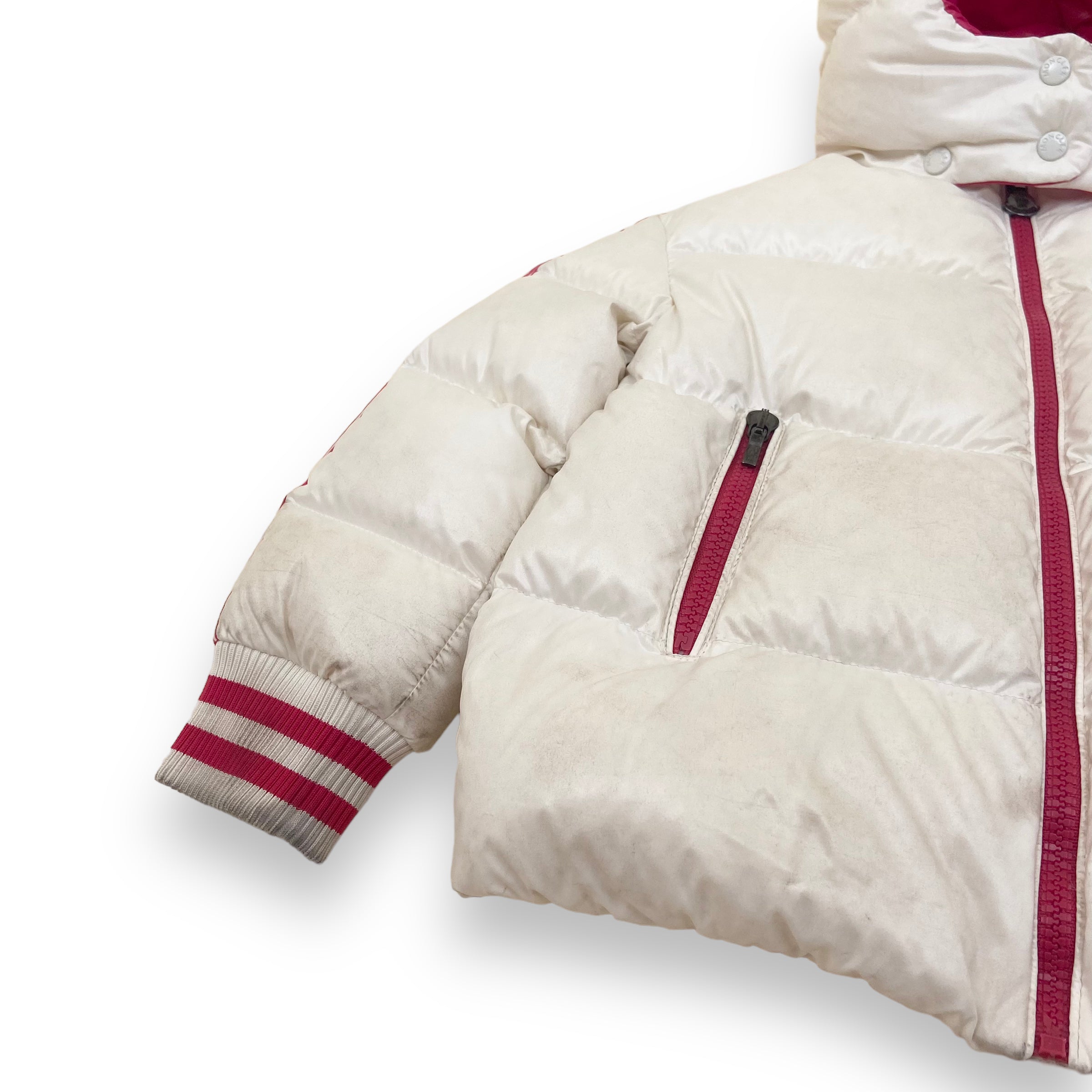MONCLER PUFFER JACKET WHITE AGE5