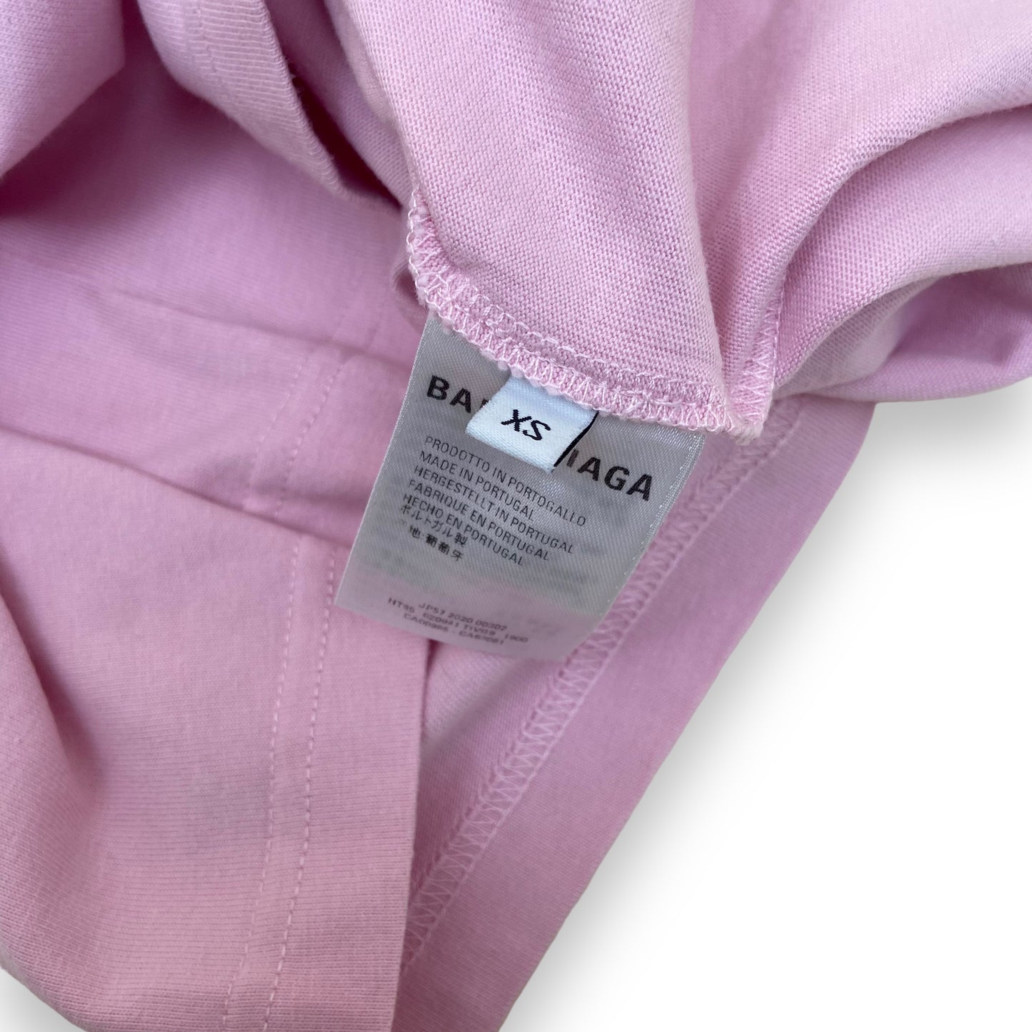 BALENCIAGA OVERSIZED CREW T-SHIRT PINK XS