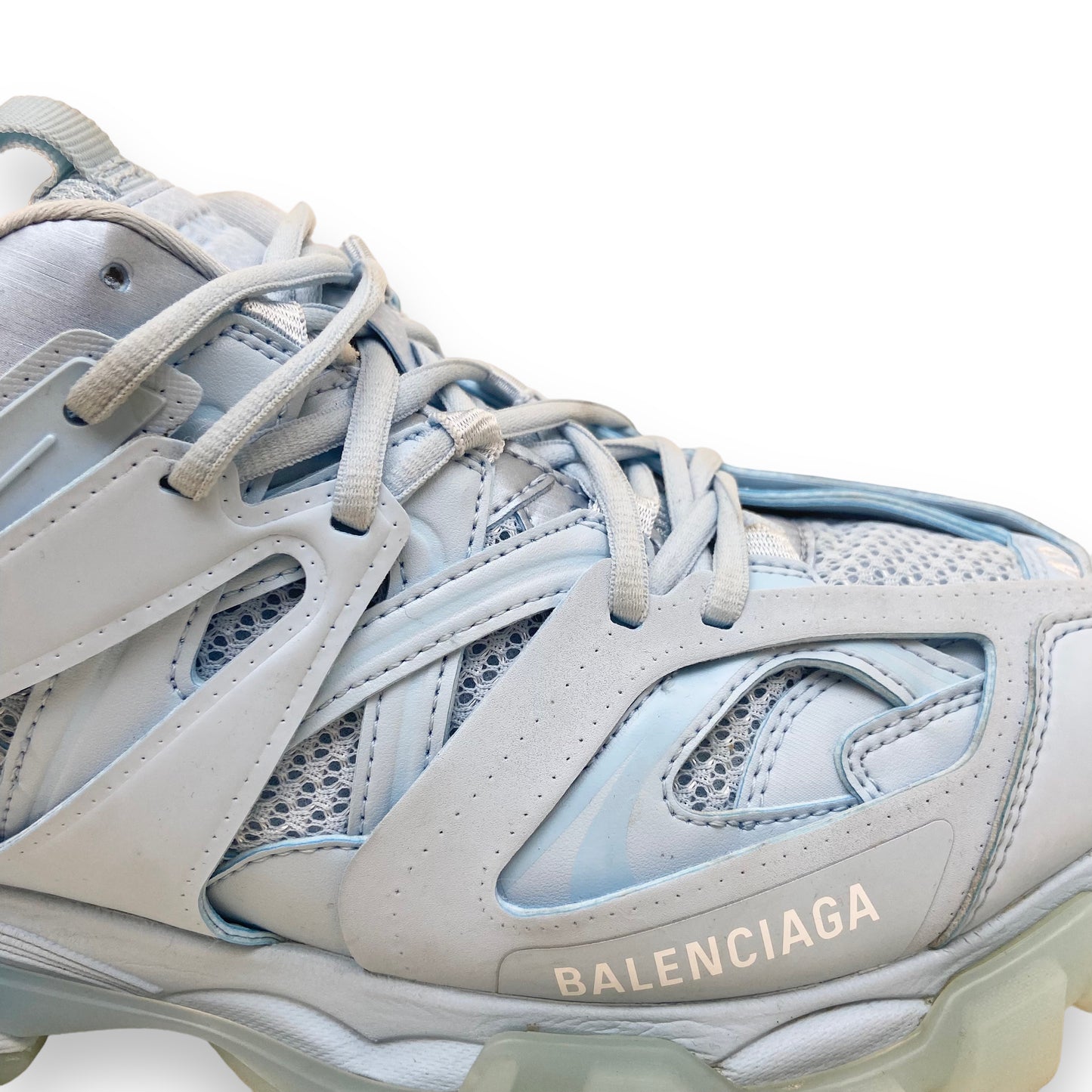 BALENCIAGA TRACK RUNNER SNEAKERS BABY BLUE UK8