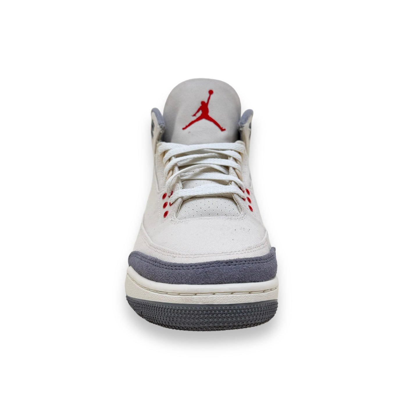 AIR JORDAN 3 CANVAS SNEAKERS BEIGE UK9