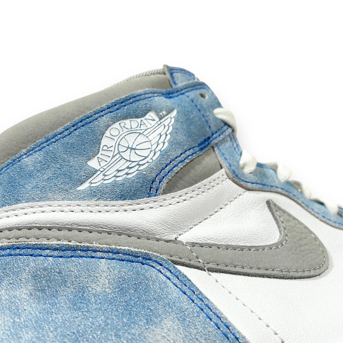 NIKE AIR JORDAN 1 HIGH TOP HYPER ROYAL SNEAKERS UK7