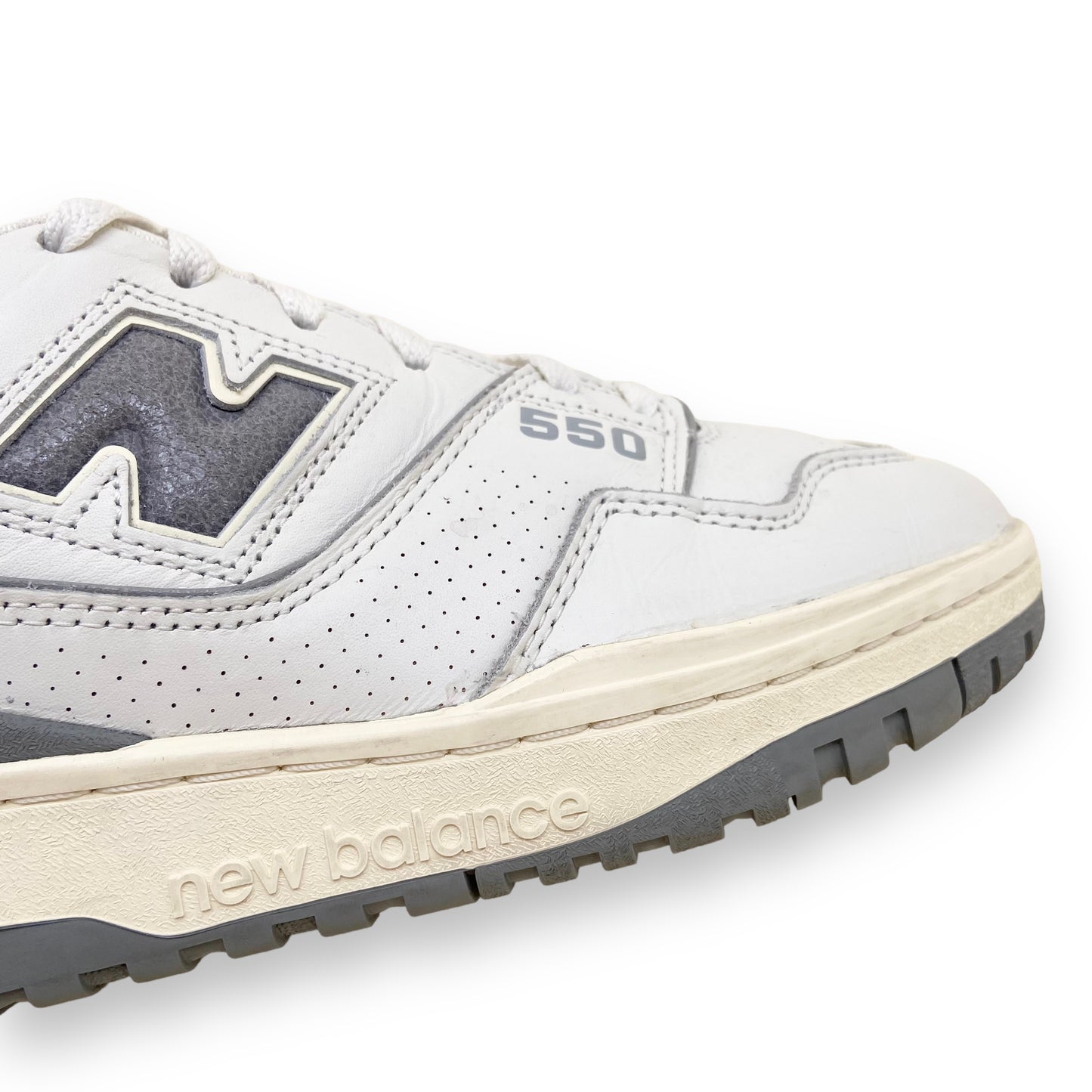 AIME LEON DORE X NEW BALANCE 550 SNEAKERS WHITE / GREY UK10.5