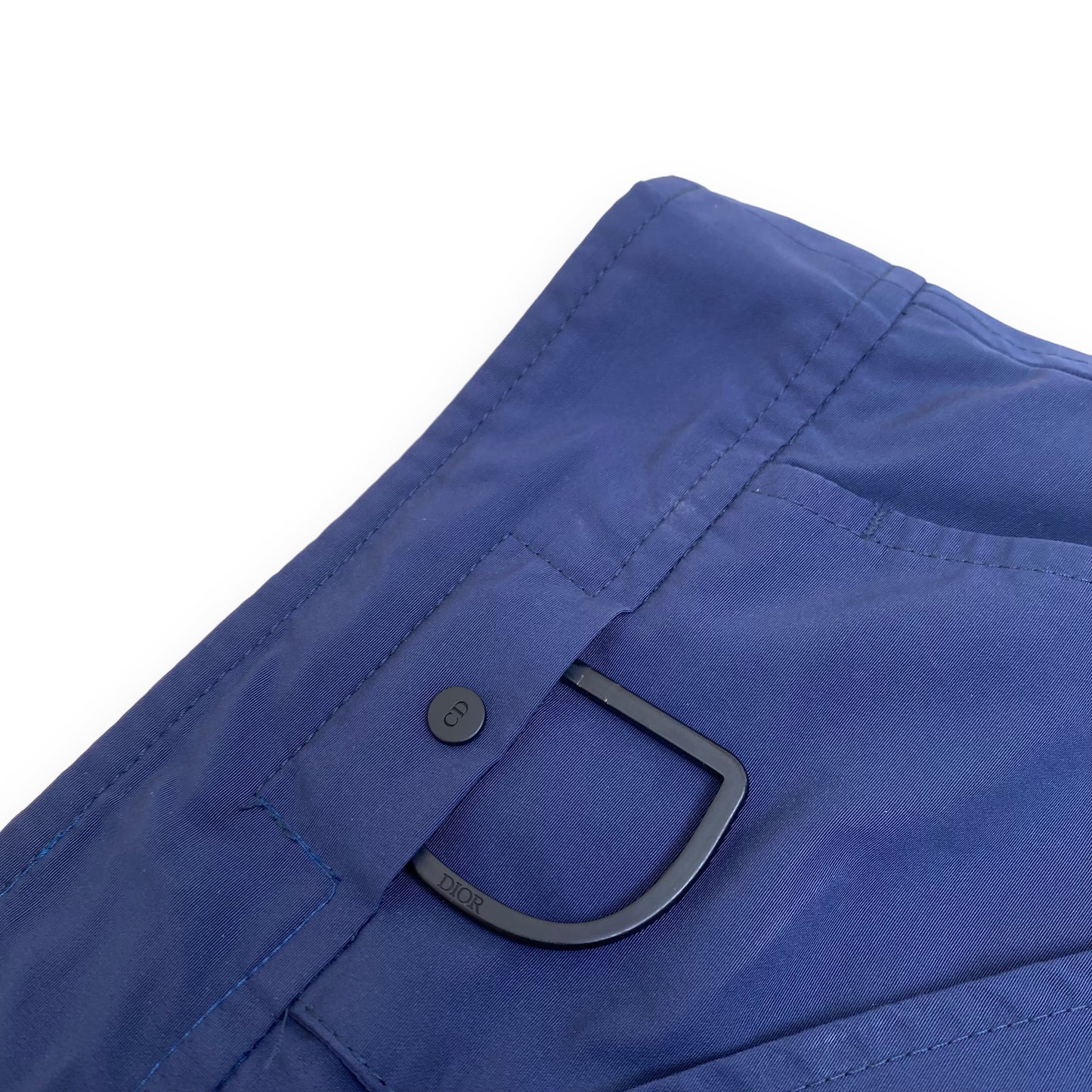 DIOR TECHNICAL LOGO CARGO PANTS NAVY XL