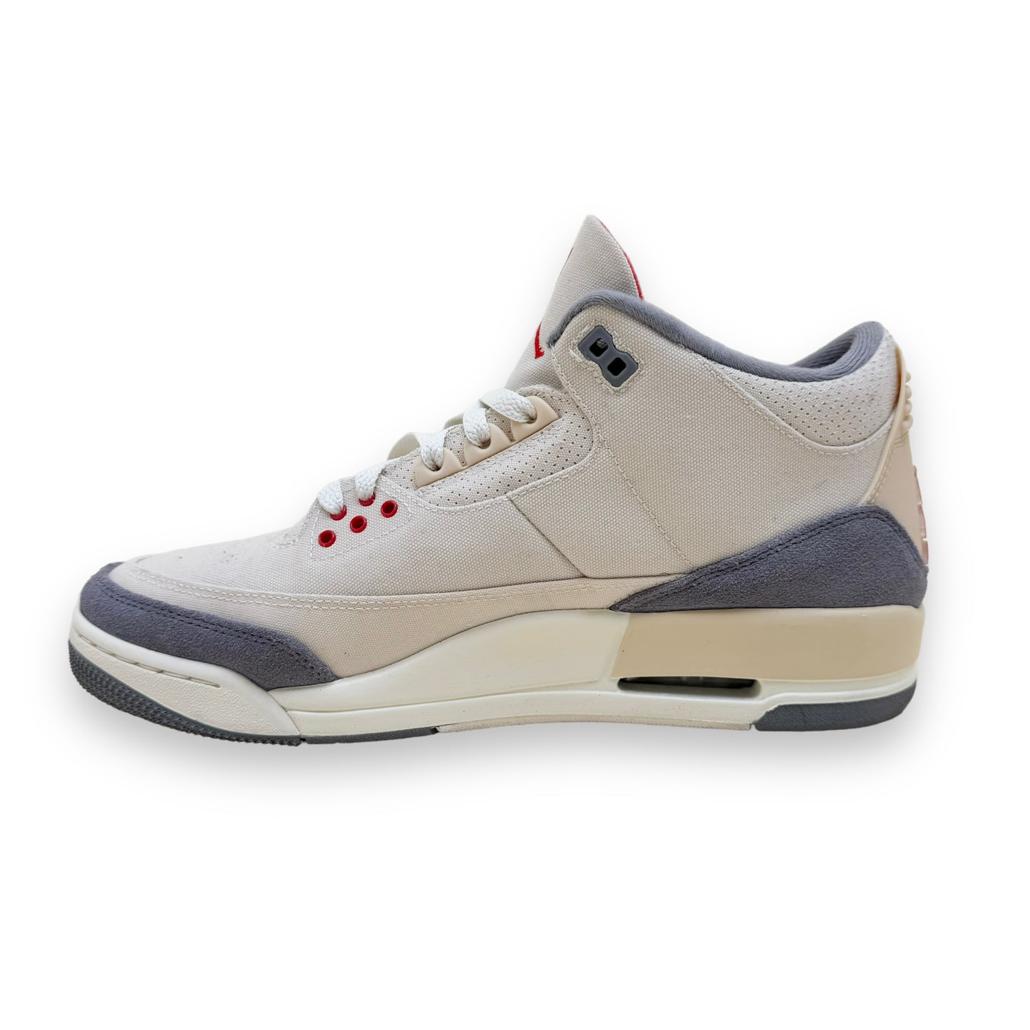 AIR JORDAN 3 CANVAS SNEAKERS BEIGE UK9