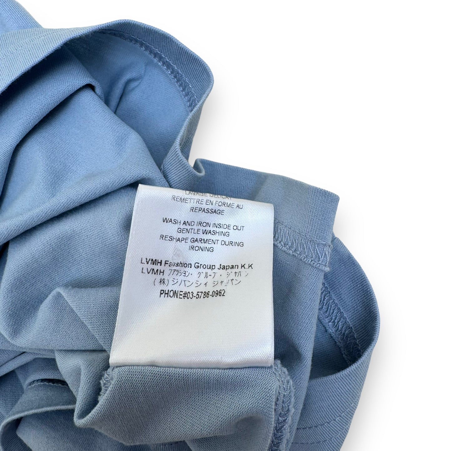 GIVENCHY COTTON LOGO T-SHIRT BLUE XS