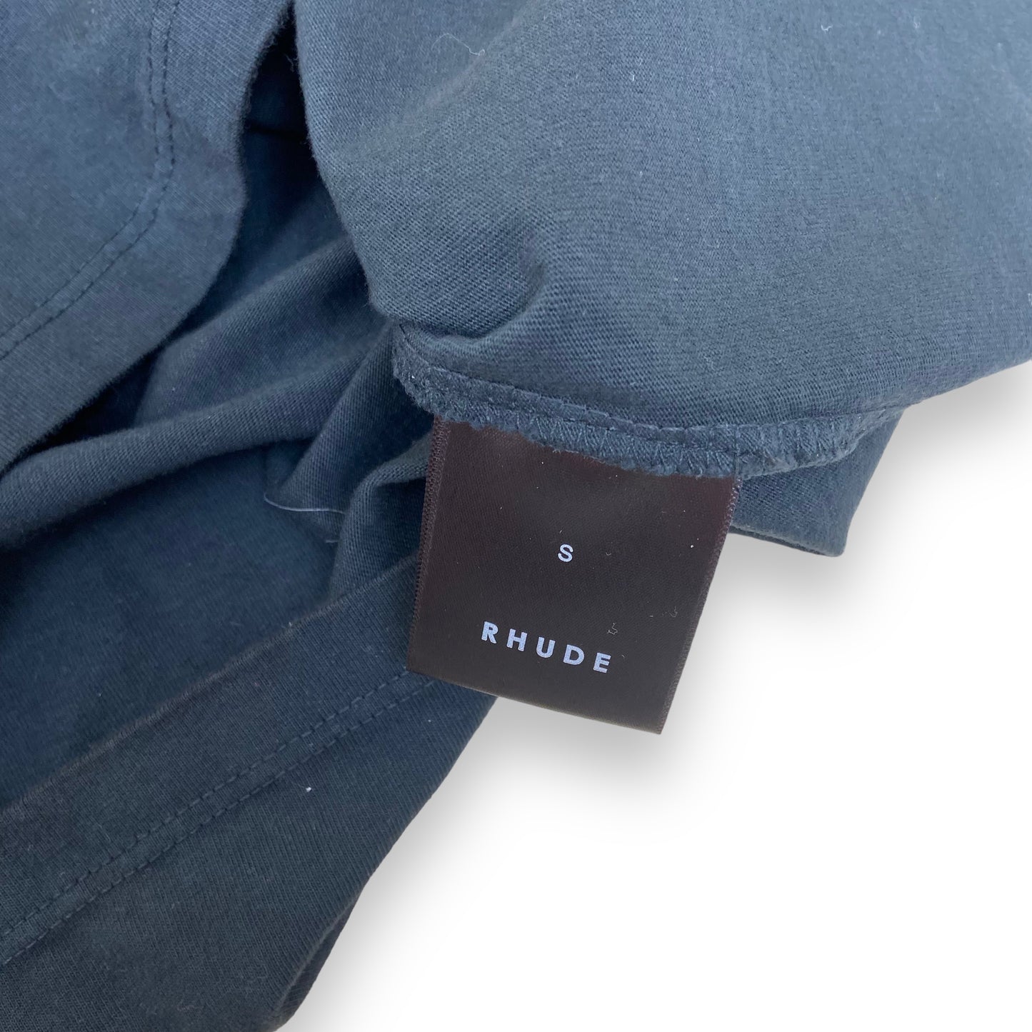 RHUDE T-SHIRT NAVY S