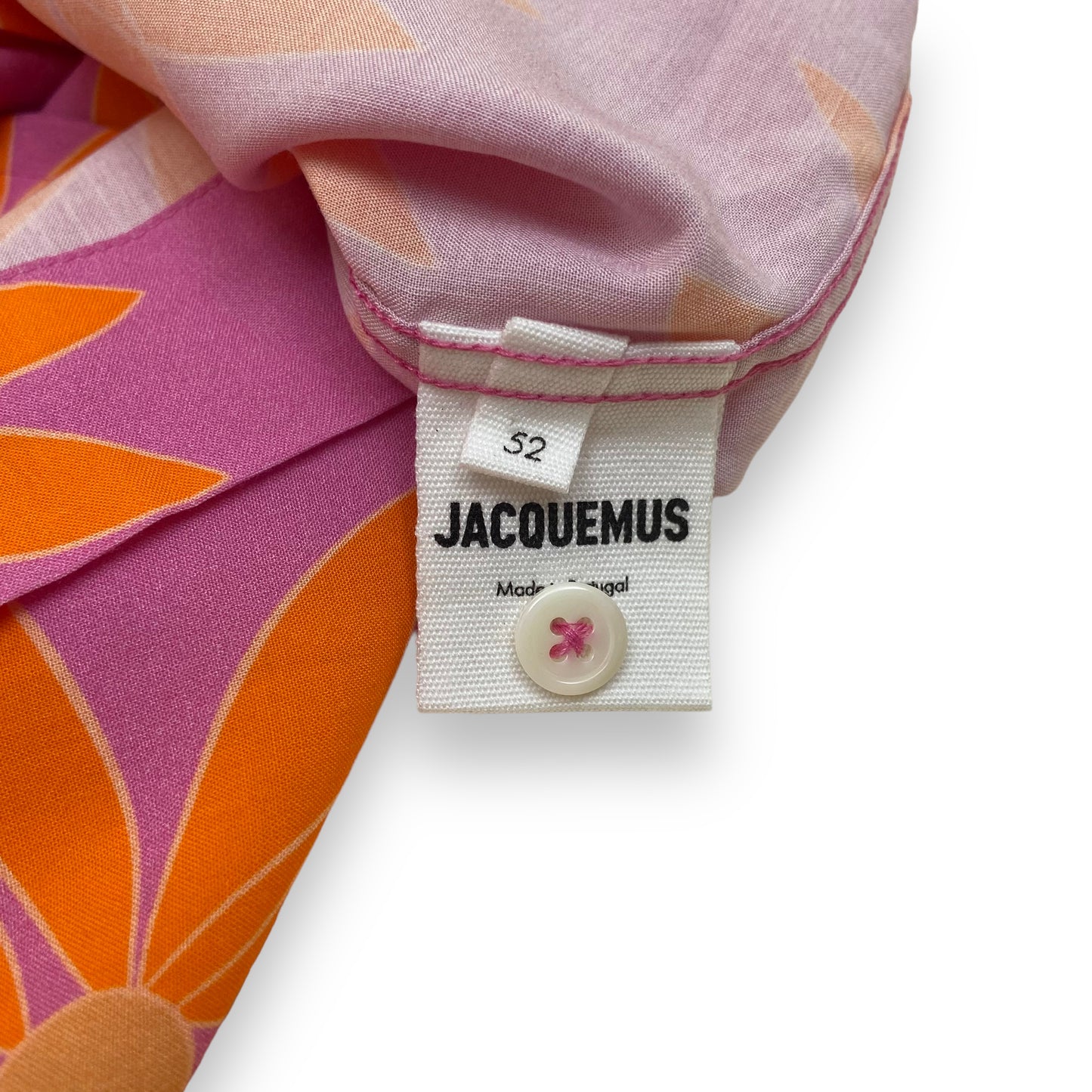 JACQUEMUS ‘LE SPLASH’ FLORAL SHIRT PINK XL
