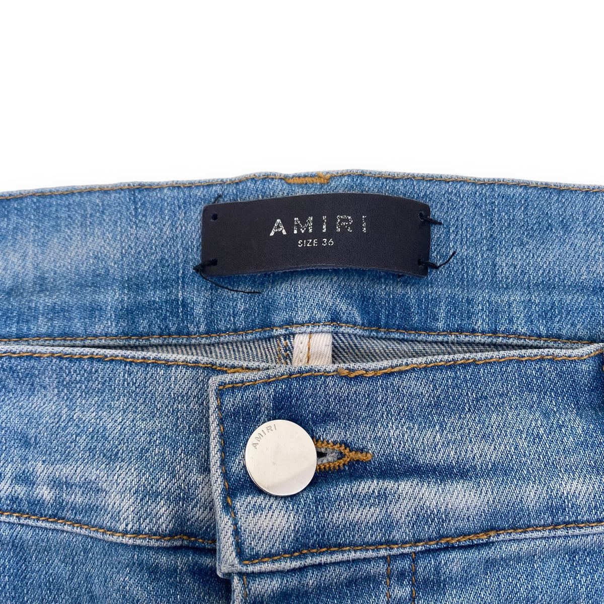 AMIRI WASHED DENIM JEANS INDIGO 36W