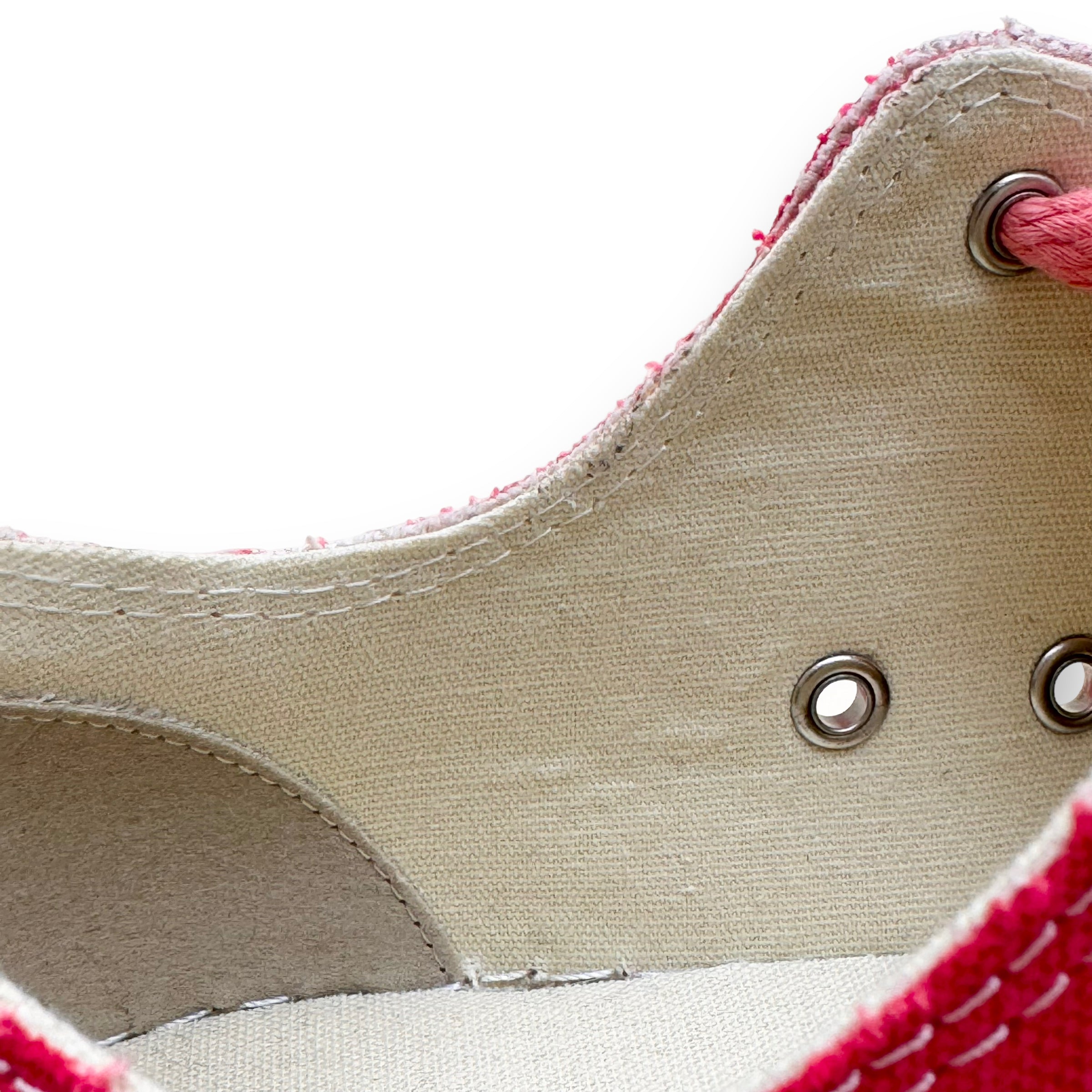 MAISON MIHARA YASUHIRO PETERSON LOW SPRAY-DYED ORIGINAL SOLE SNEAKER PINK UK7