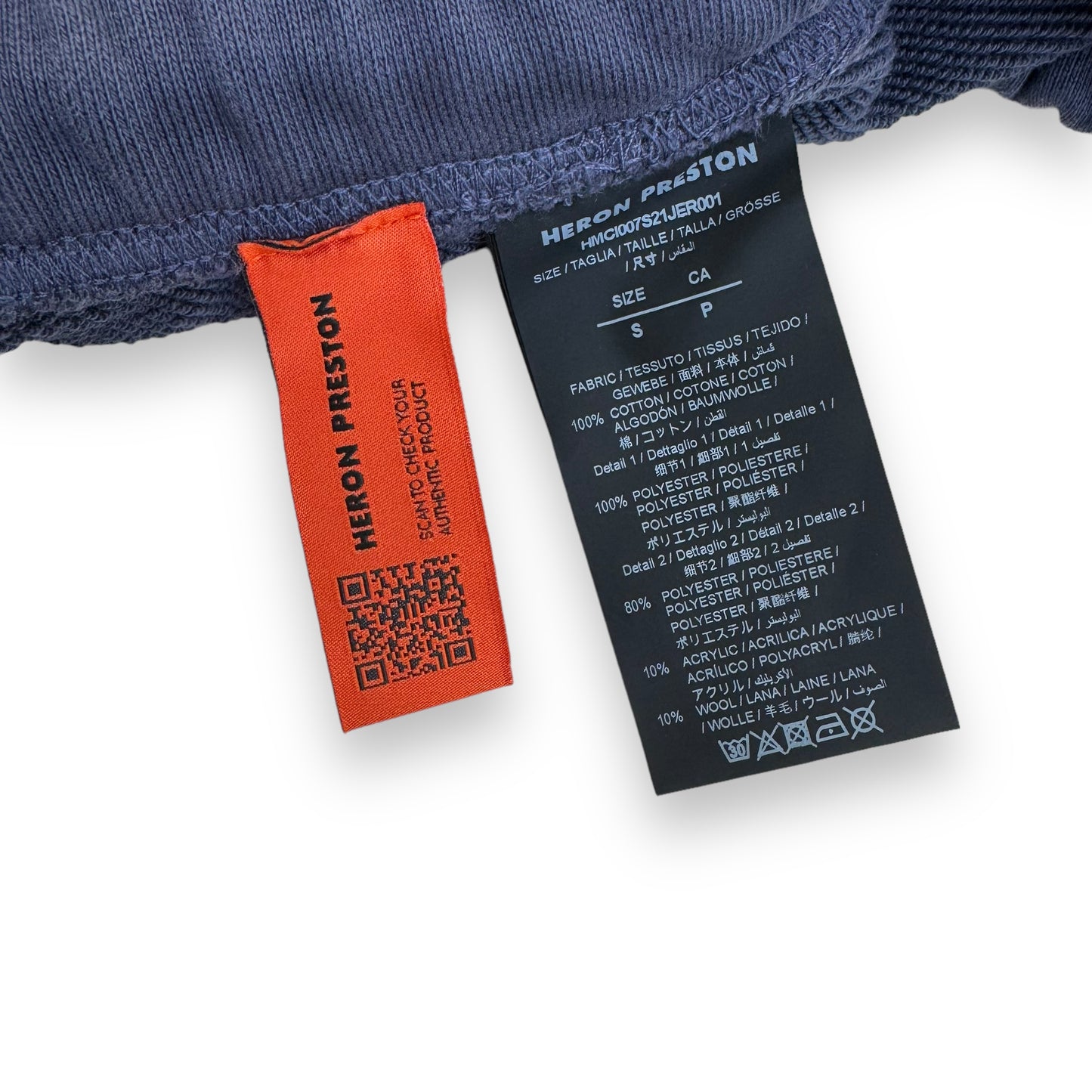 HERON PRESTON SWEAT SHORTS INDIGO / GREY S