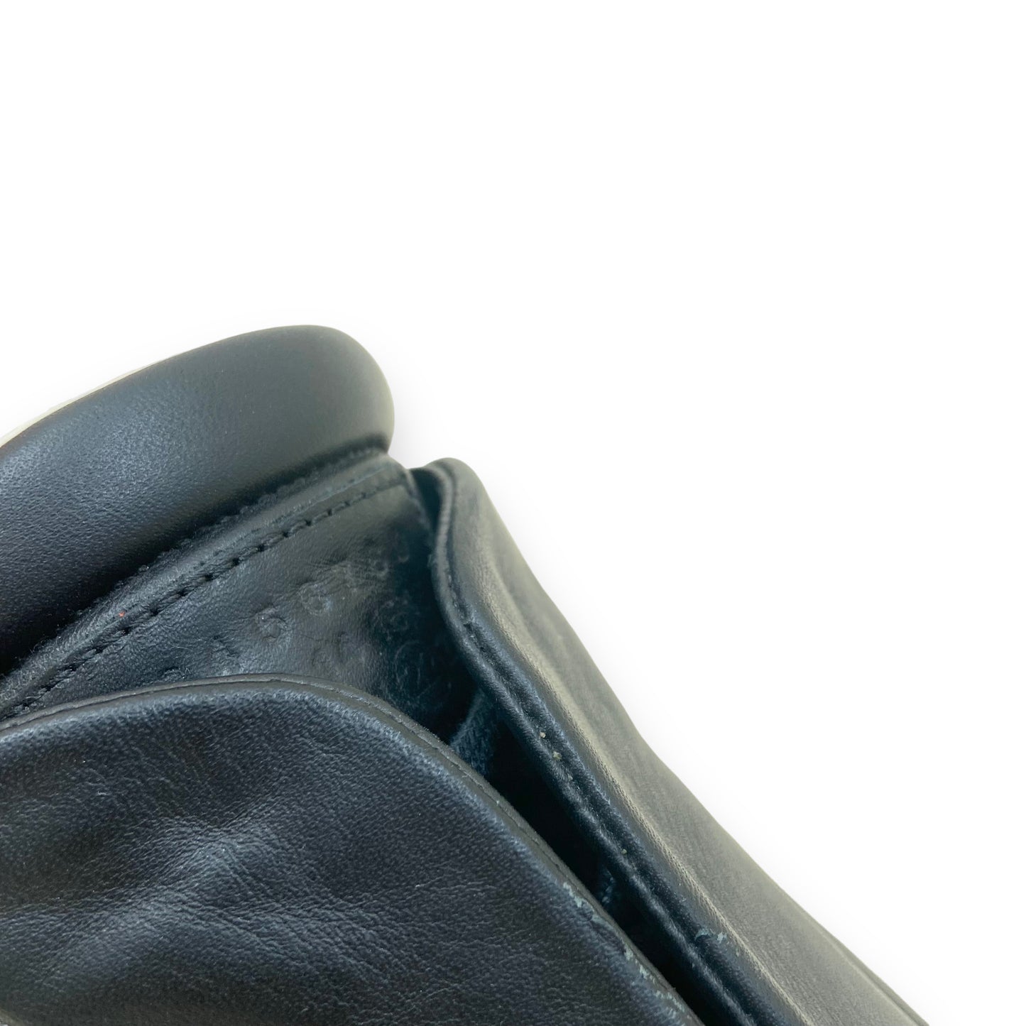 MAISON MARGIELA LEATHER SNEAKERS BLACK UK8