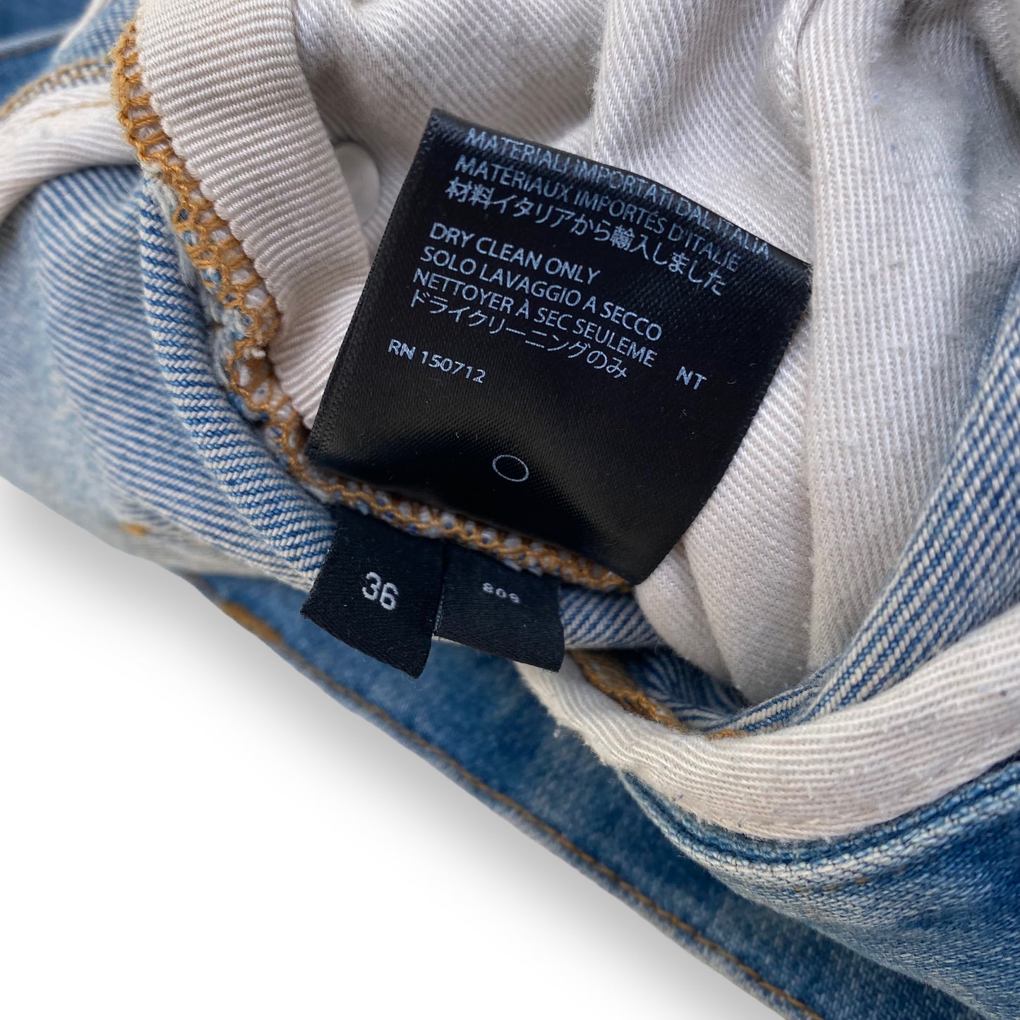 AMIRI WASHED DENIM JEANS INDIGO 36W